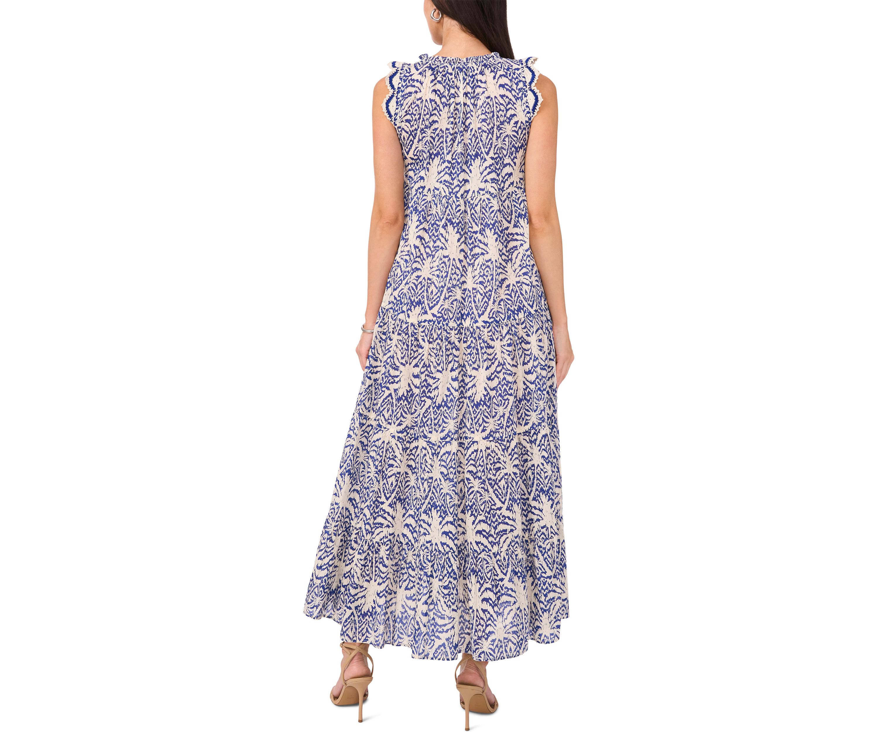 Petite Sleeveless Tiered Maxi Dress