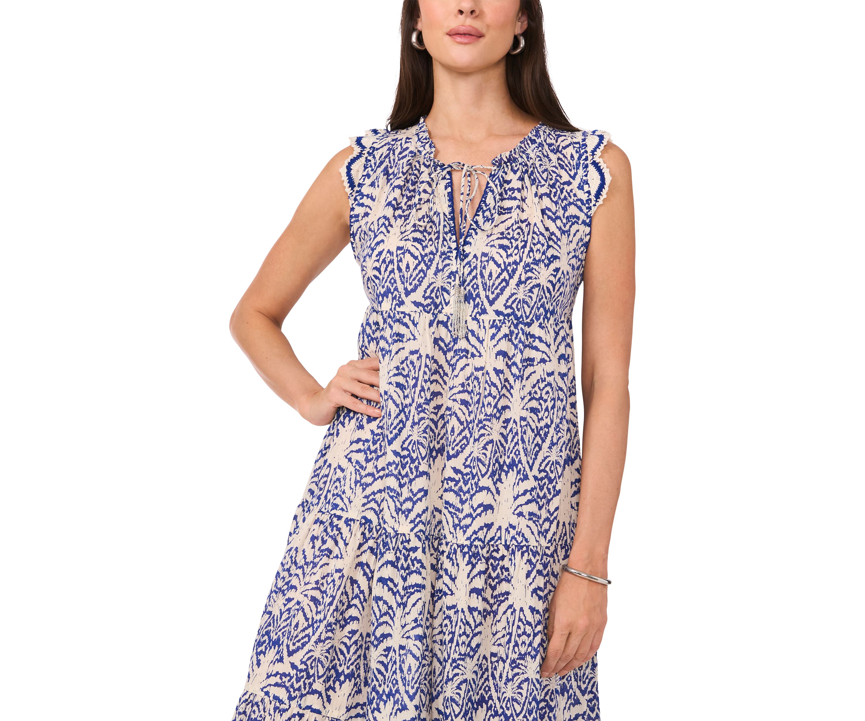 Petite Sleeveless Tiered Maxi Dress