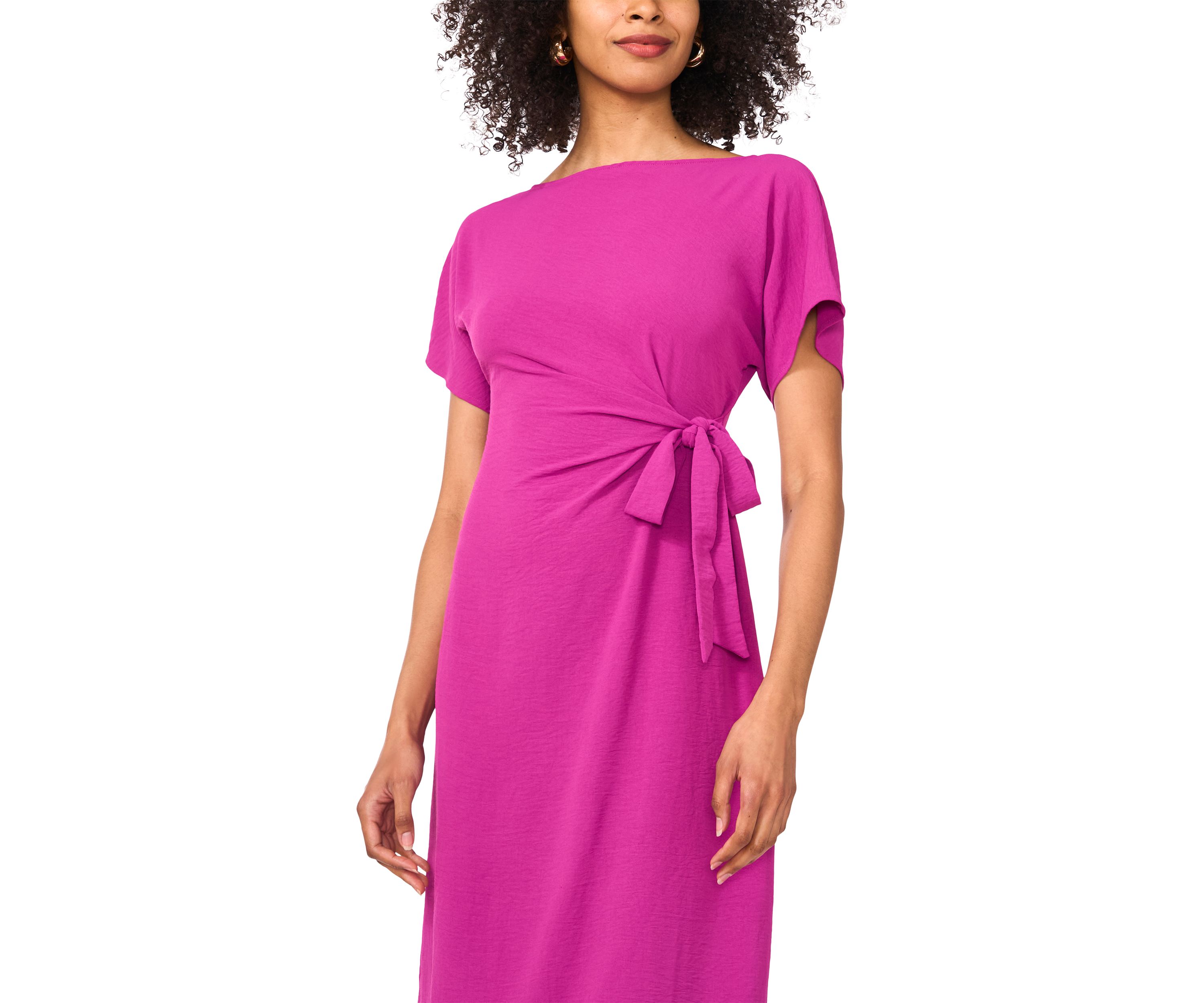 Petite Dolman Sleeve Midi Dress 