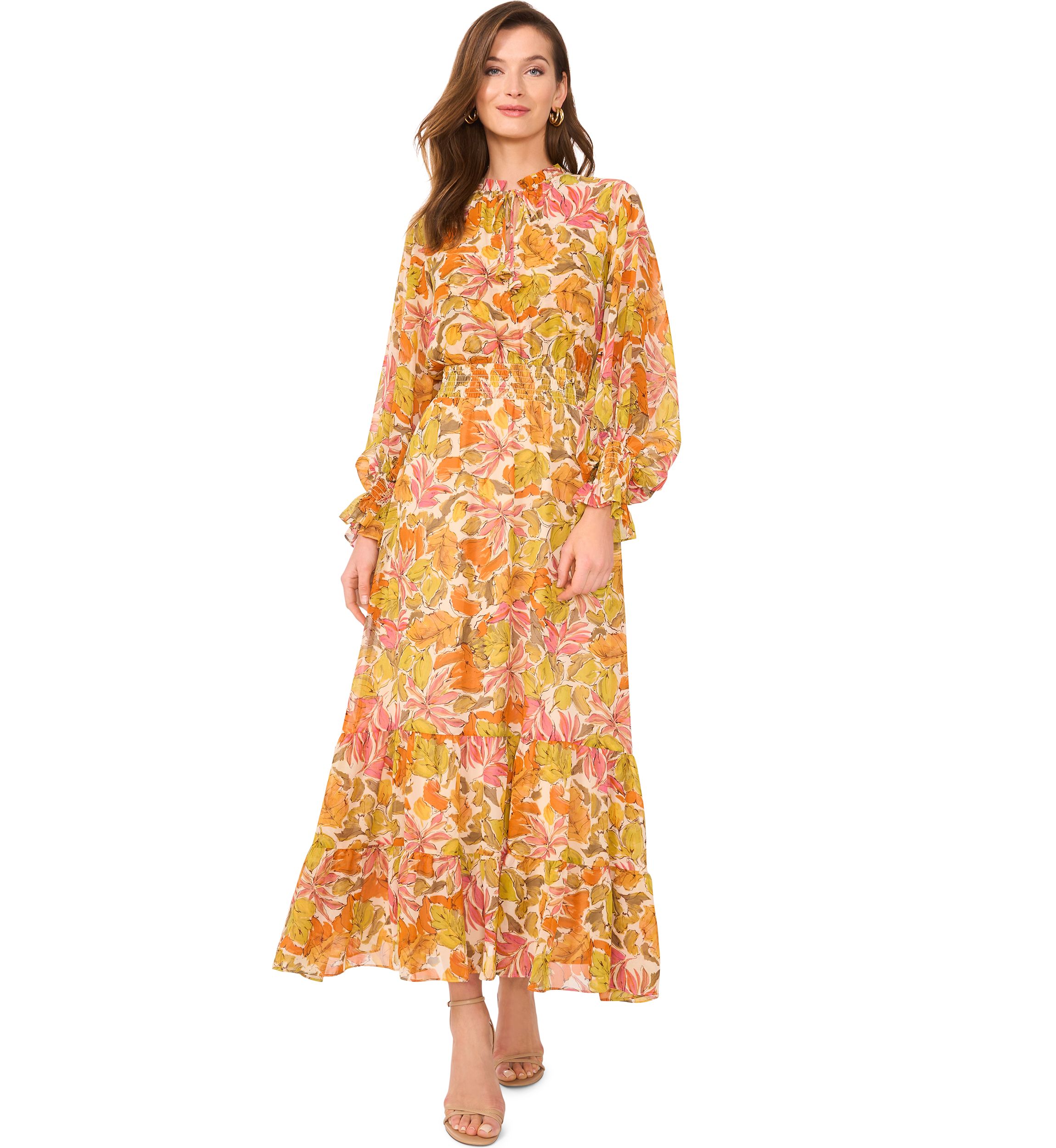 Petite Printed Maxi Dress