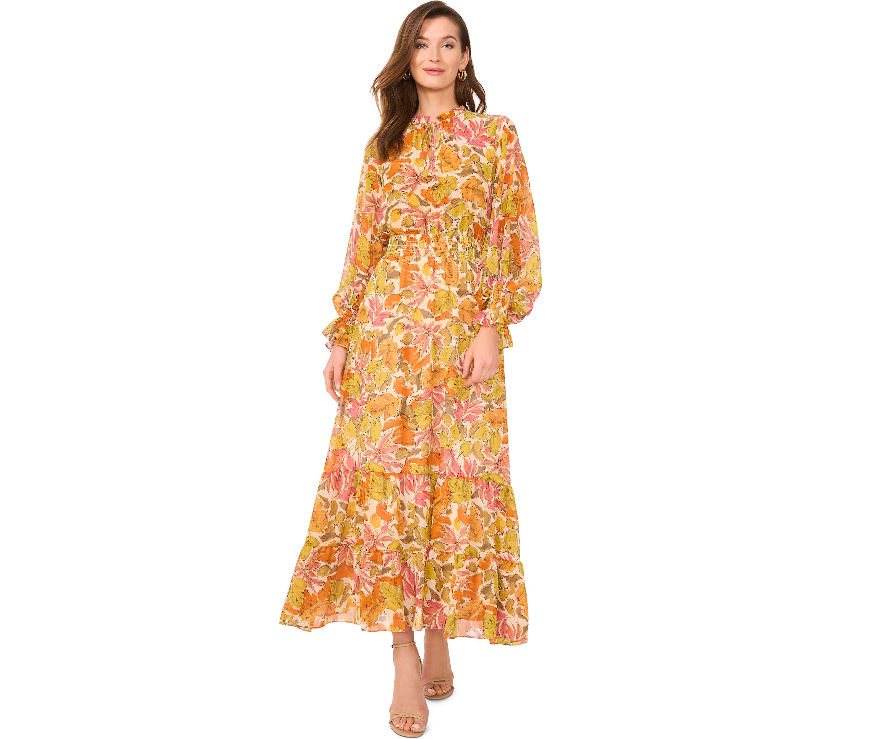 Petite Printed Maxi Dress