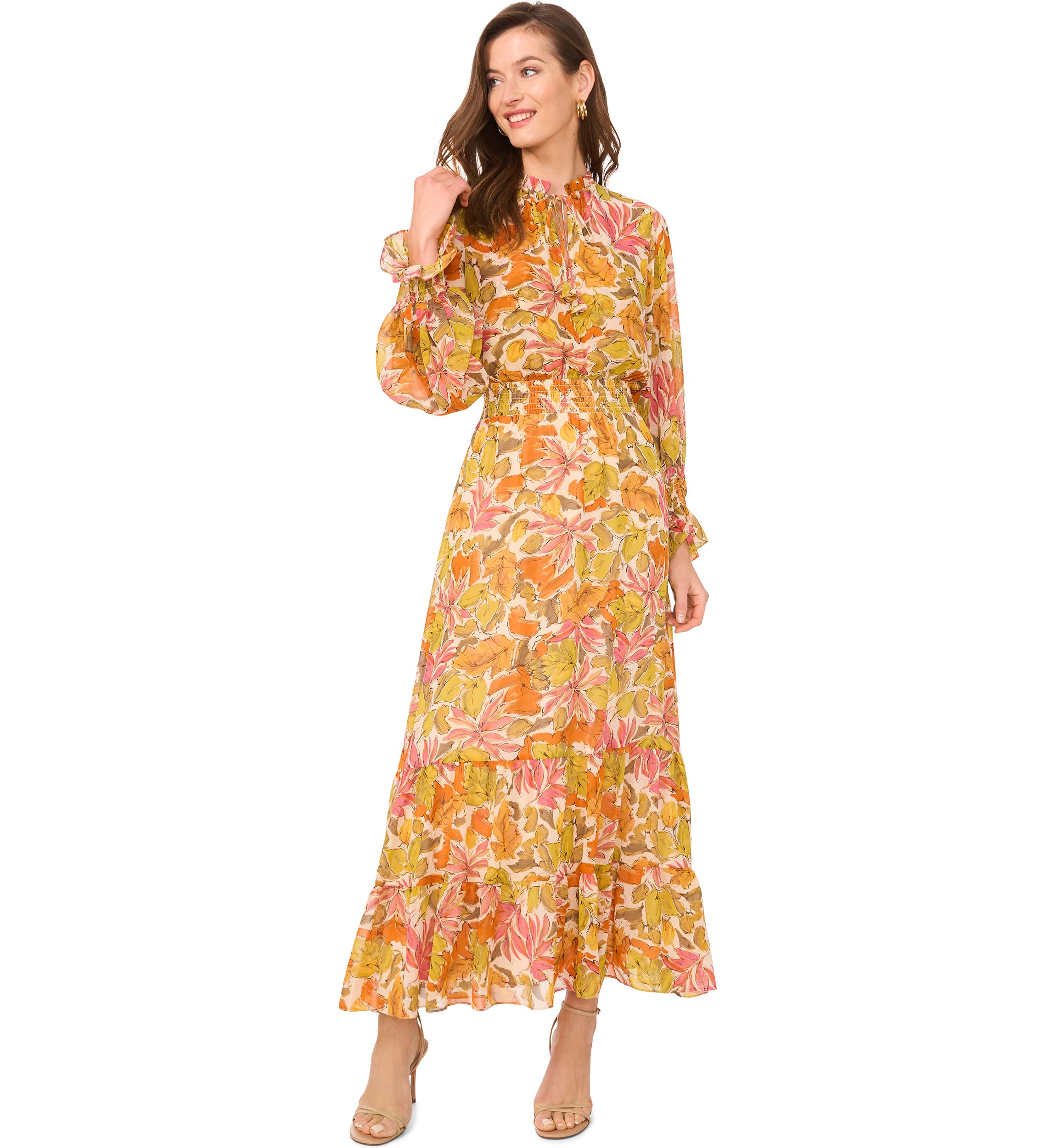Petite Printed Maxi Dress