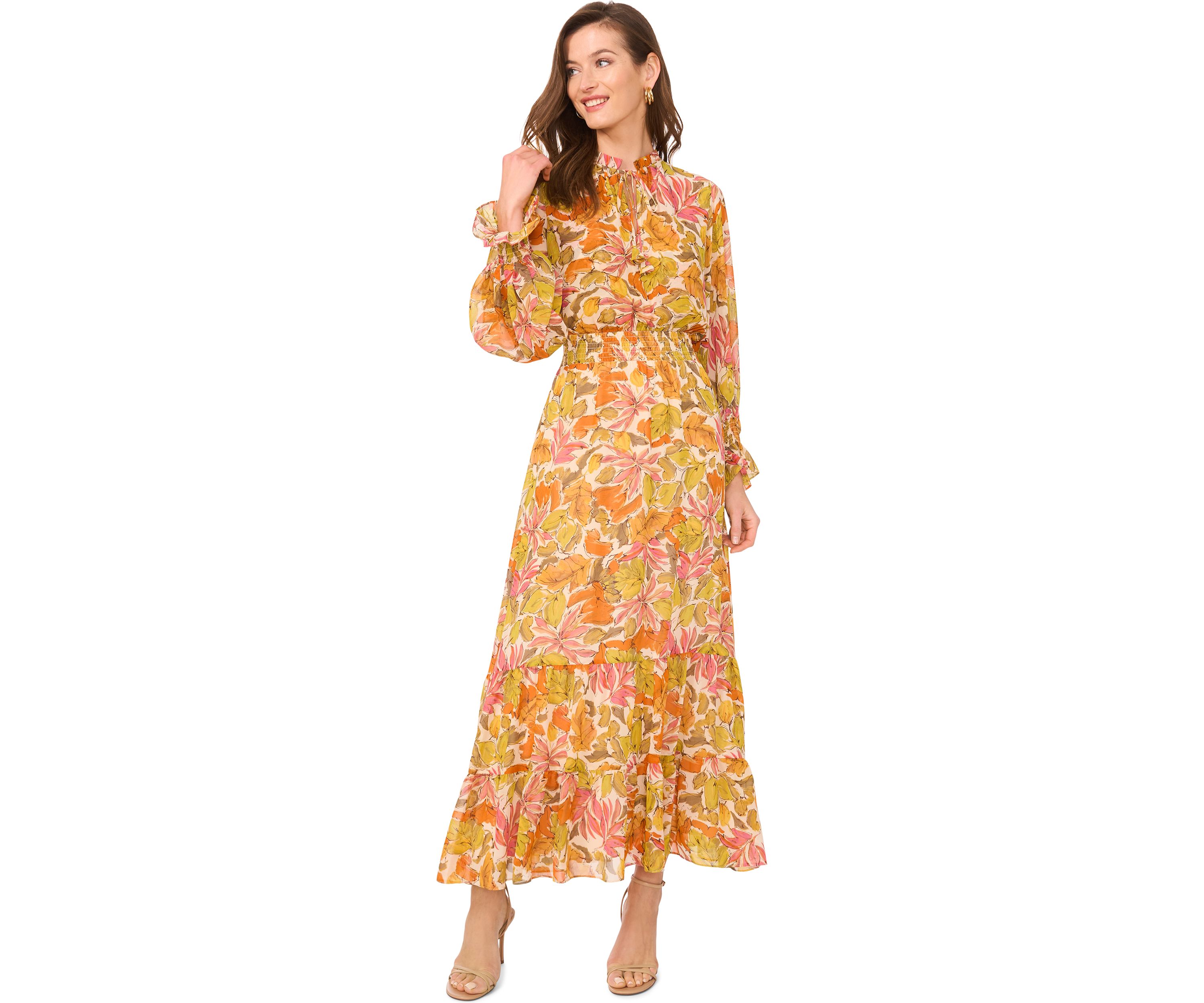 Petite Printed Maxi Dress