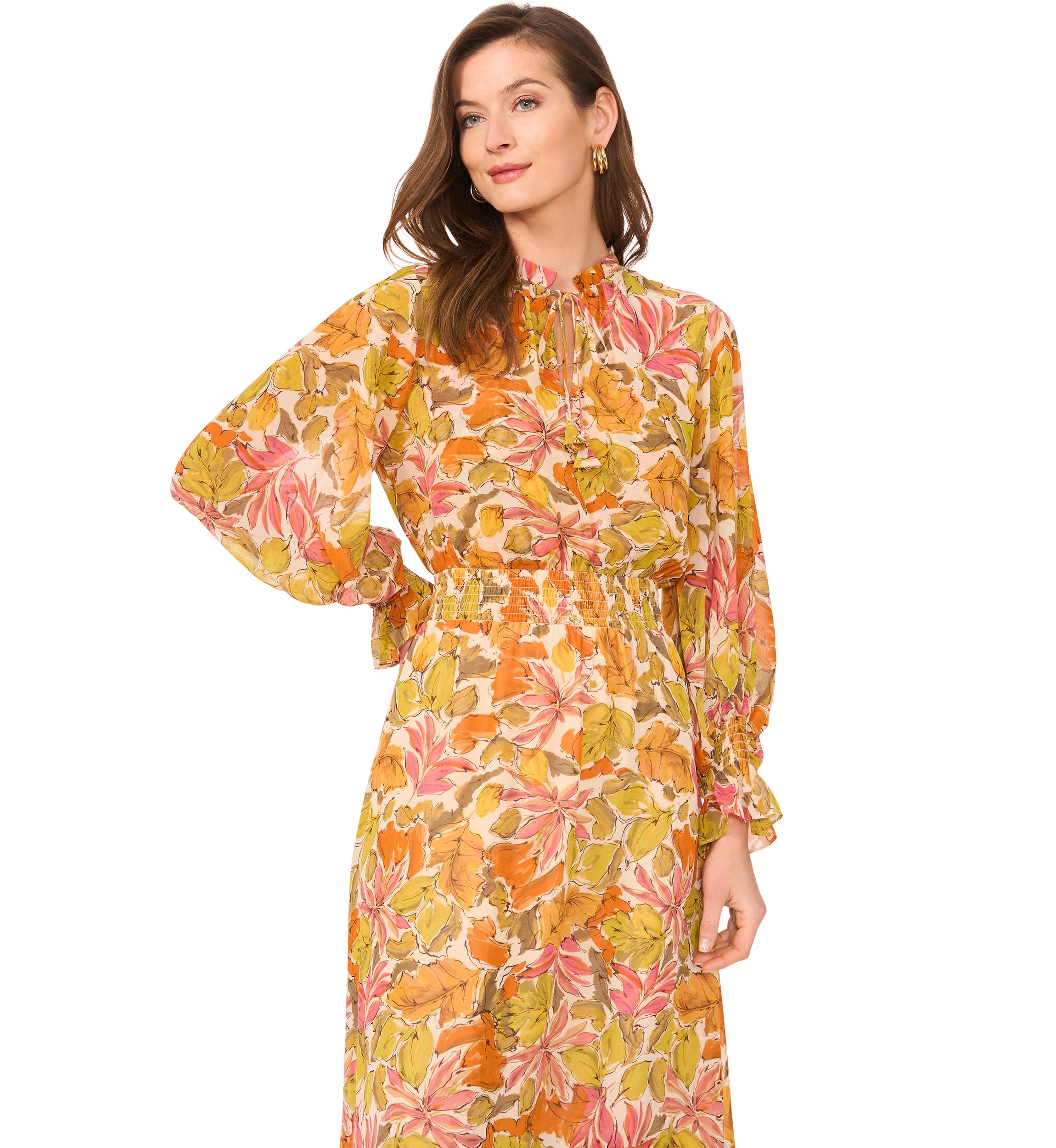 Petite Printed Maxi Dress