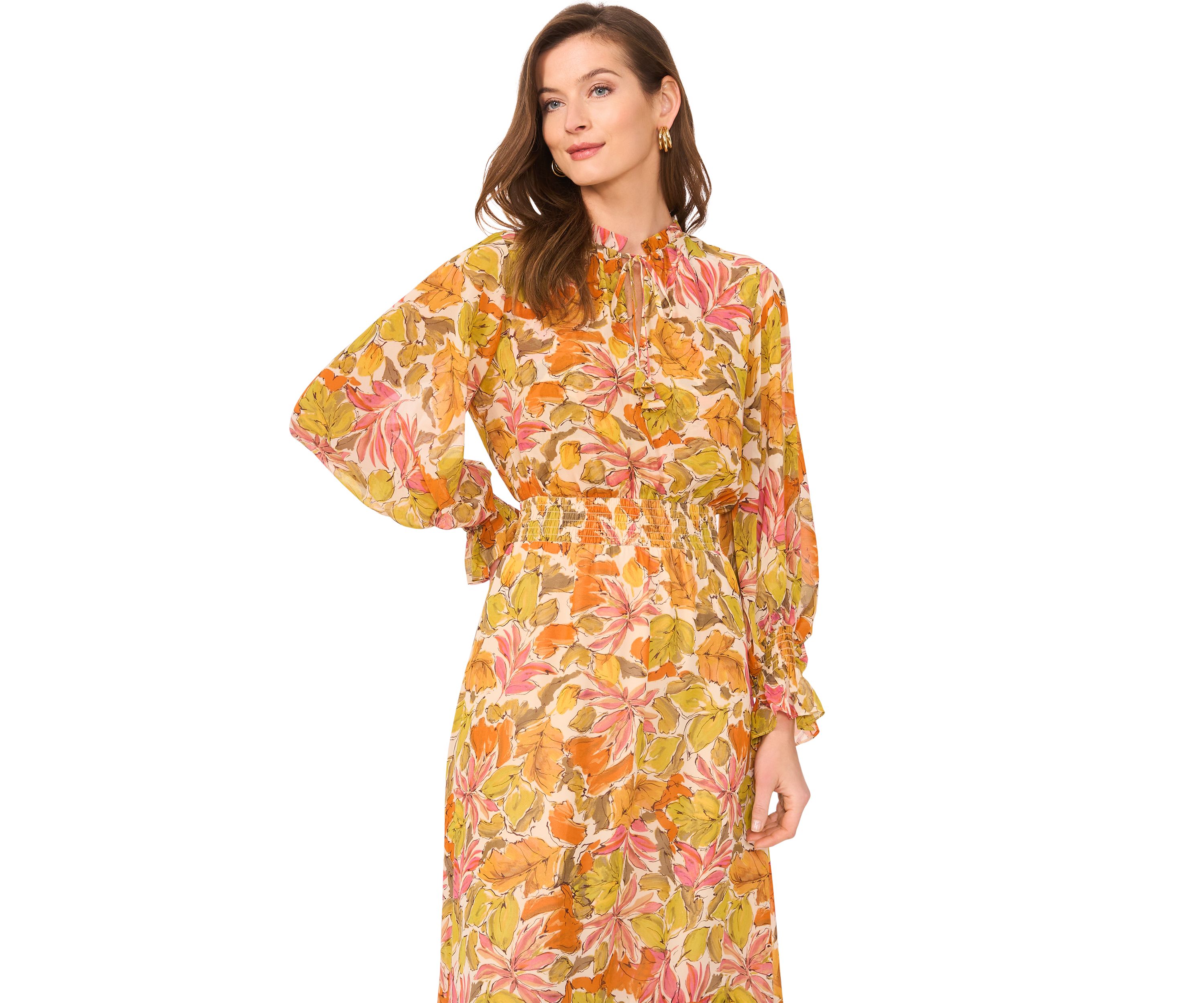 Petite Printed Maxi Dress