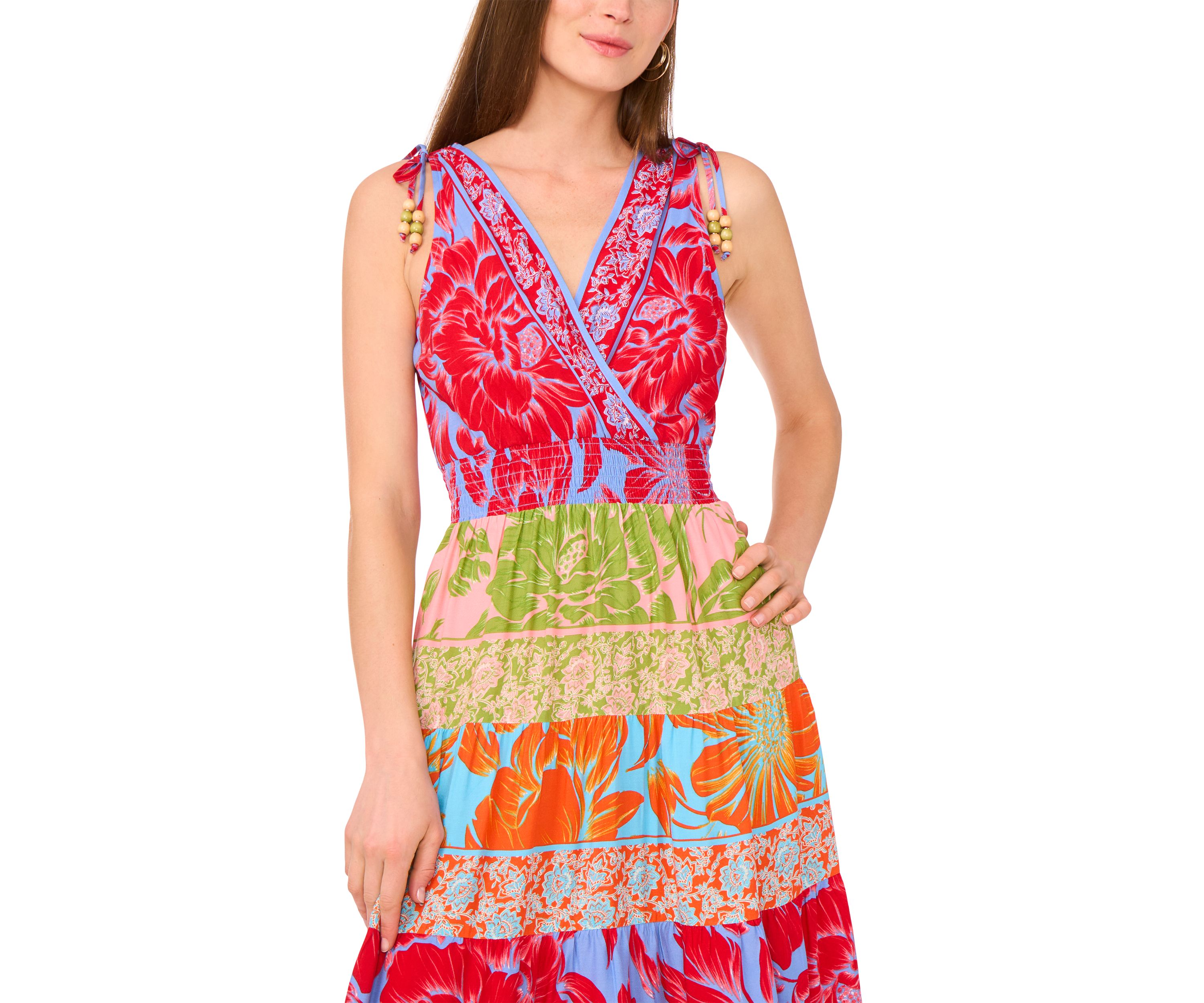 Petite Sleeveless Printed Maxi Dress
