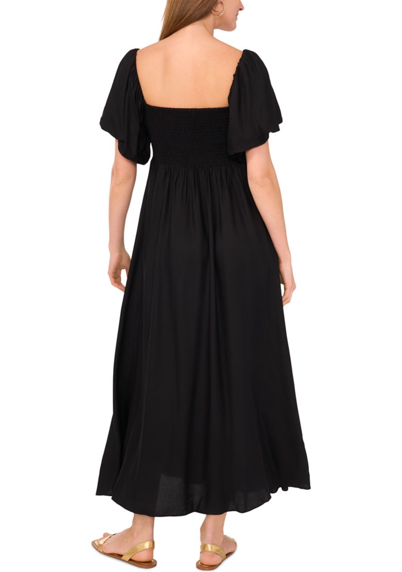 Petite Flutter Sleeve Maxi Dress