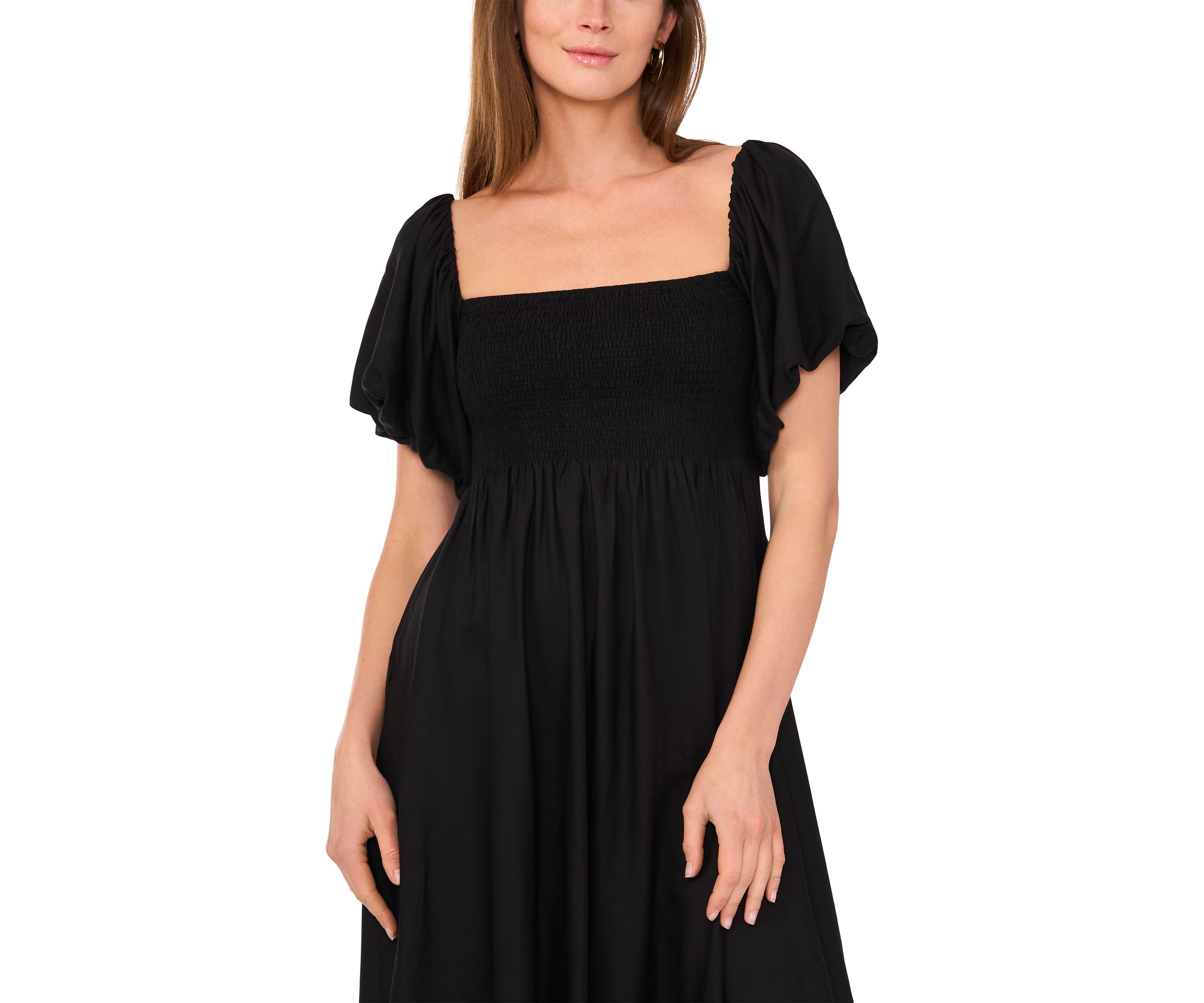 Petite Flutter Sleeve Maxi Dress