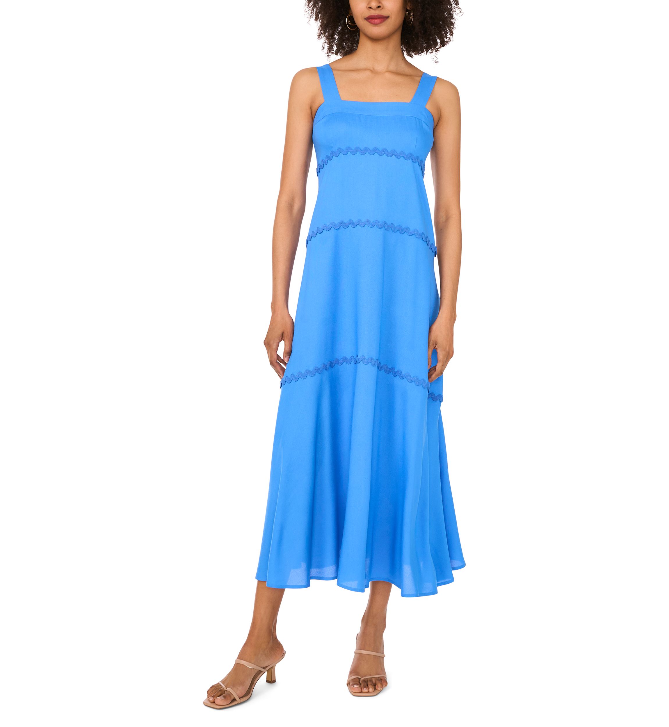 Petite Ric Rac Tiered Maxi Dress