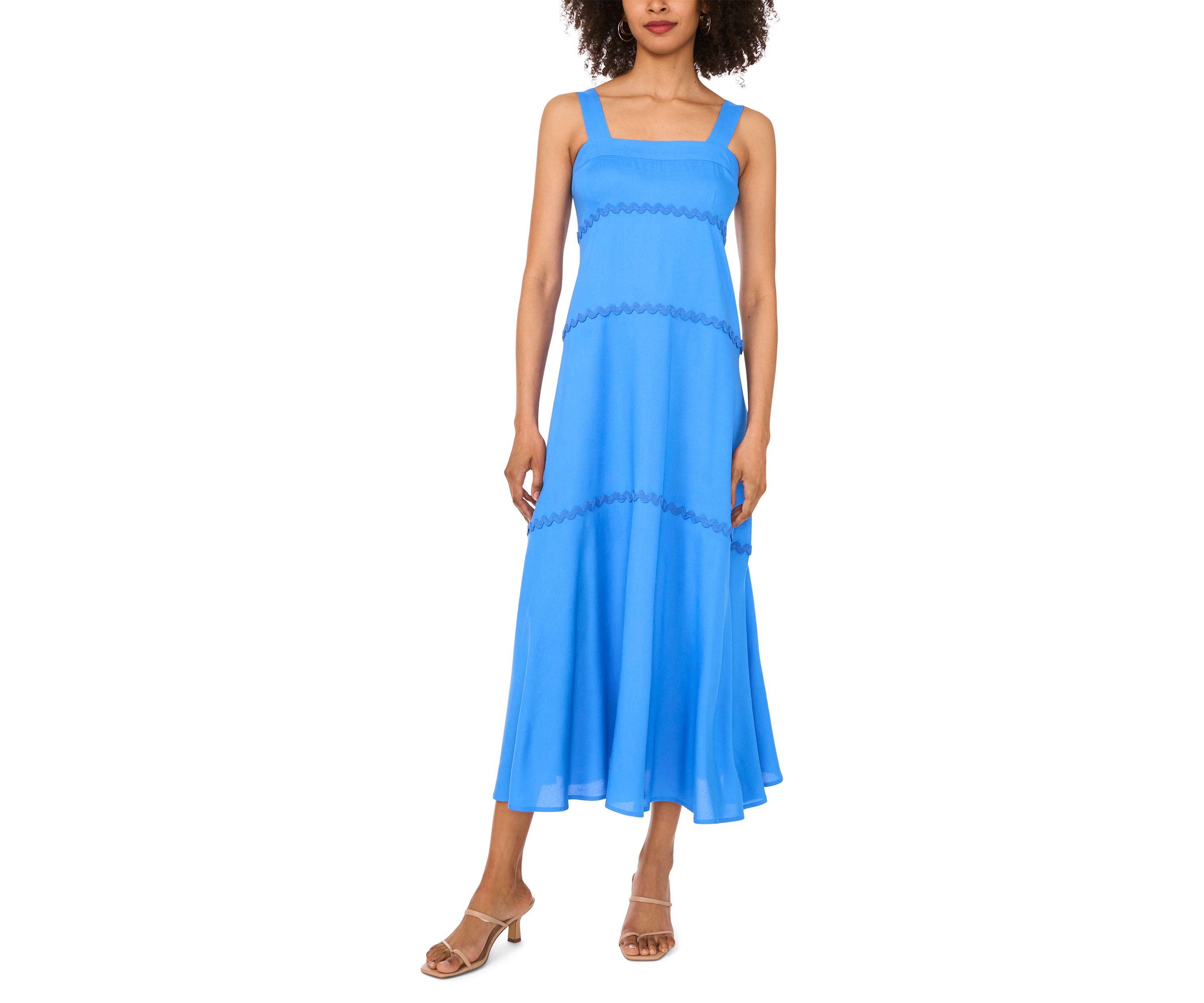 Petite Ric Rac Tiered Maxi Dress