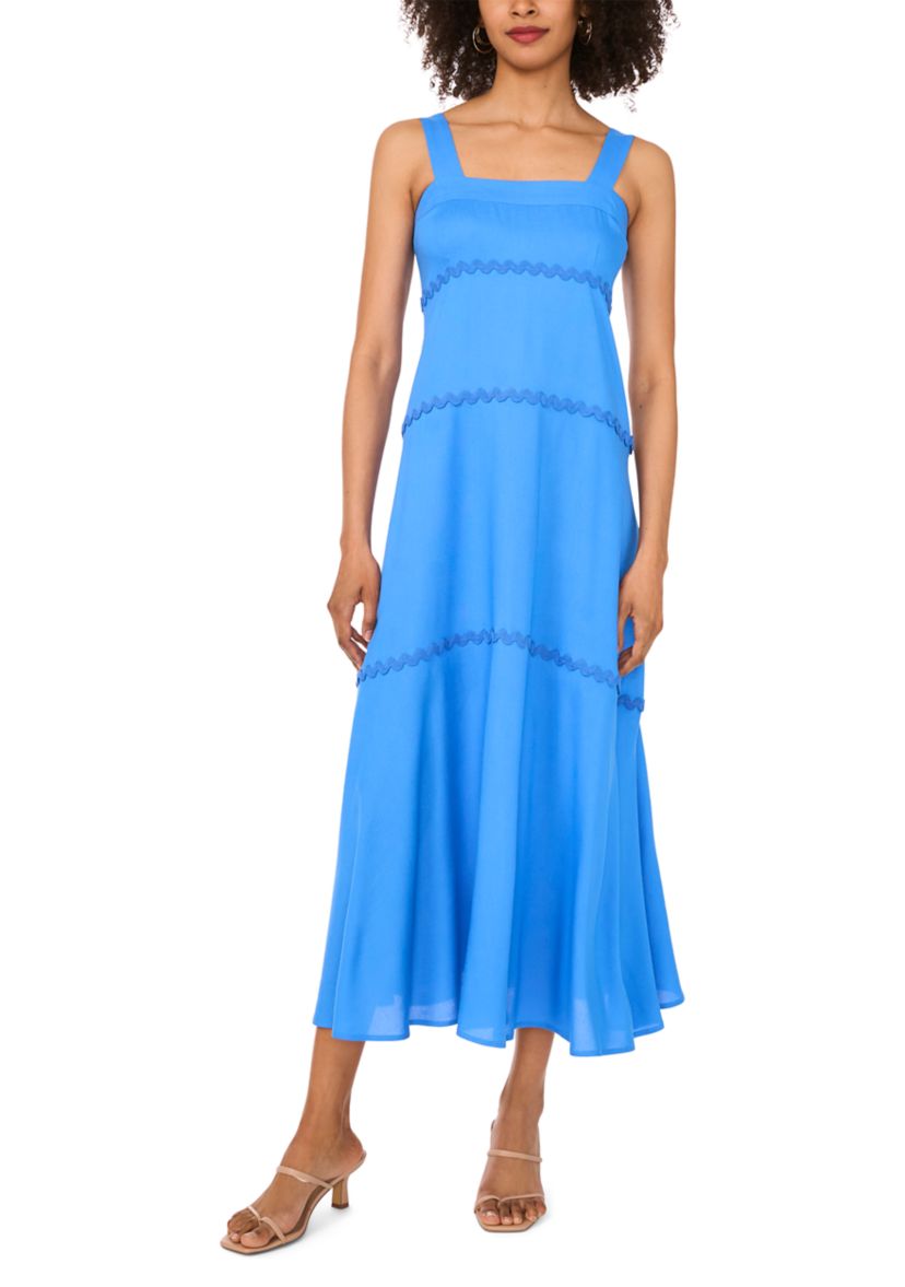 Petite Ric Rac Tiered Maxi Dress
