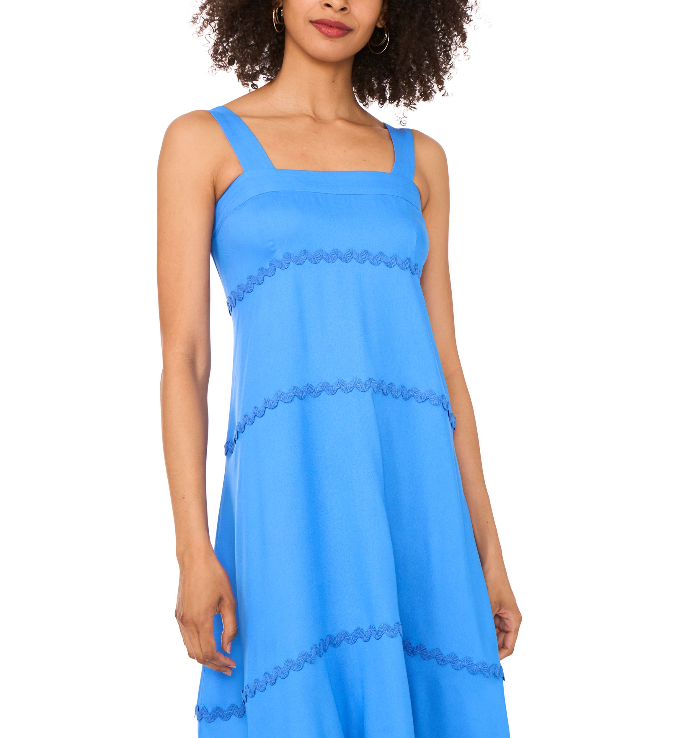 Petite Ric Rac Tiered Maxi Dress