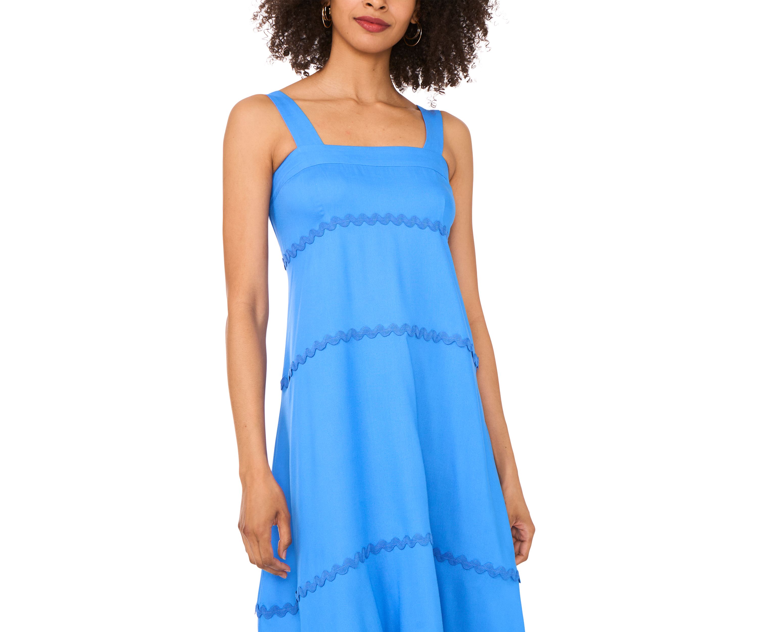 Petite Ric Rac Tiered Maxi Dress