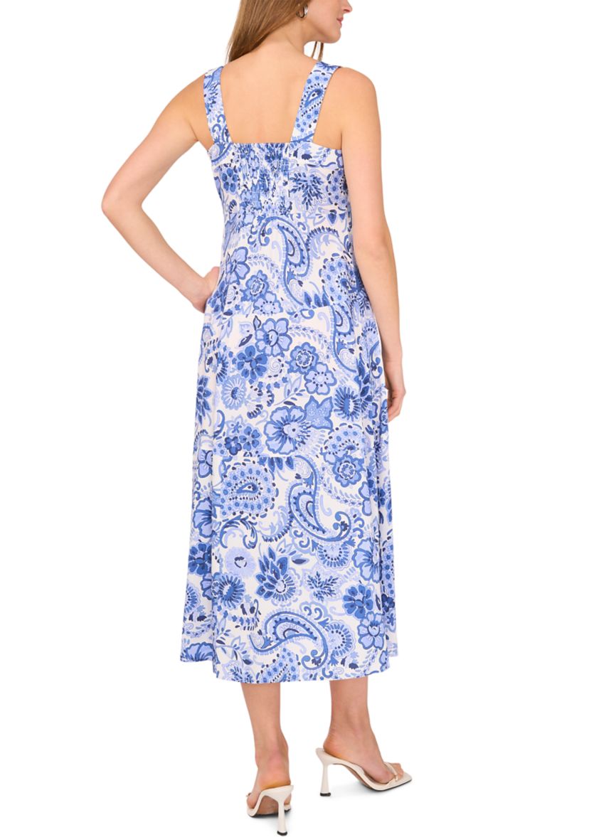 Petite Sleeveless Square Neck Dress 