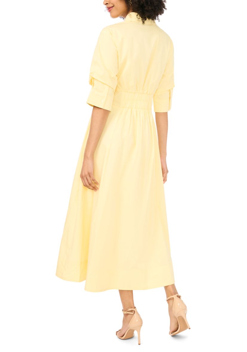 petite shirt dresses with sleeves Crown & Ivy Petite Short Sleeve Meredith Shirt Dress