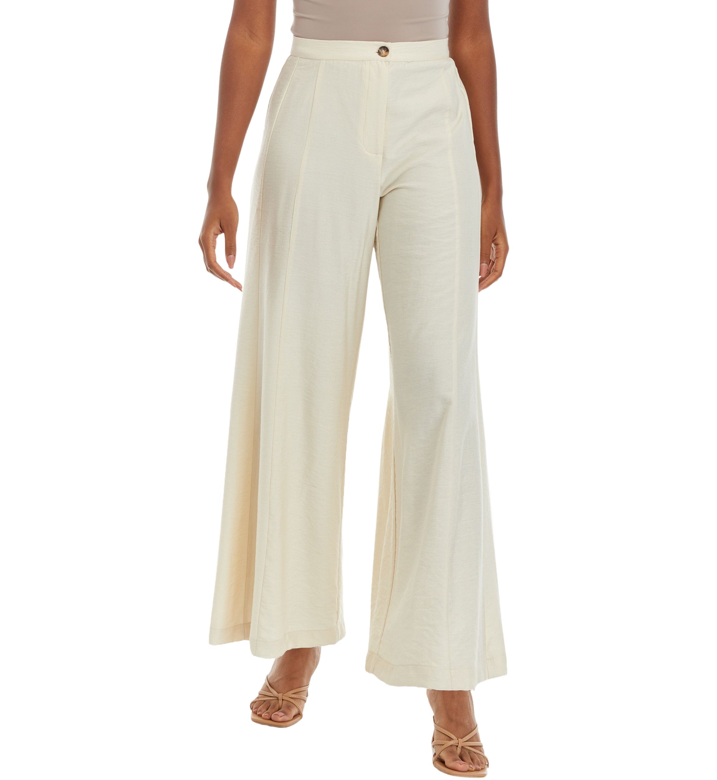 Petite Wide Leg Trouser Pants