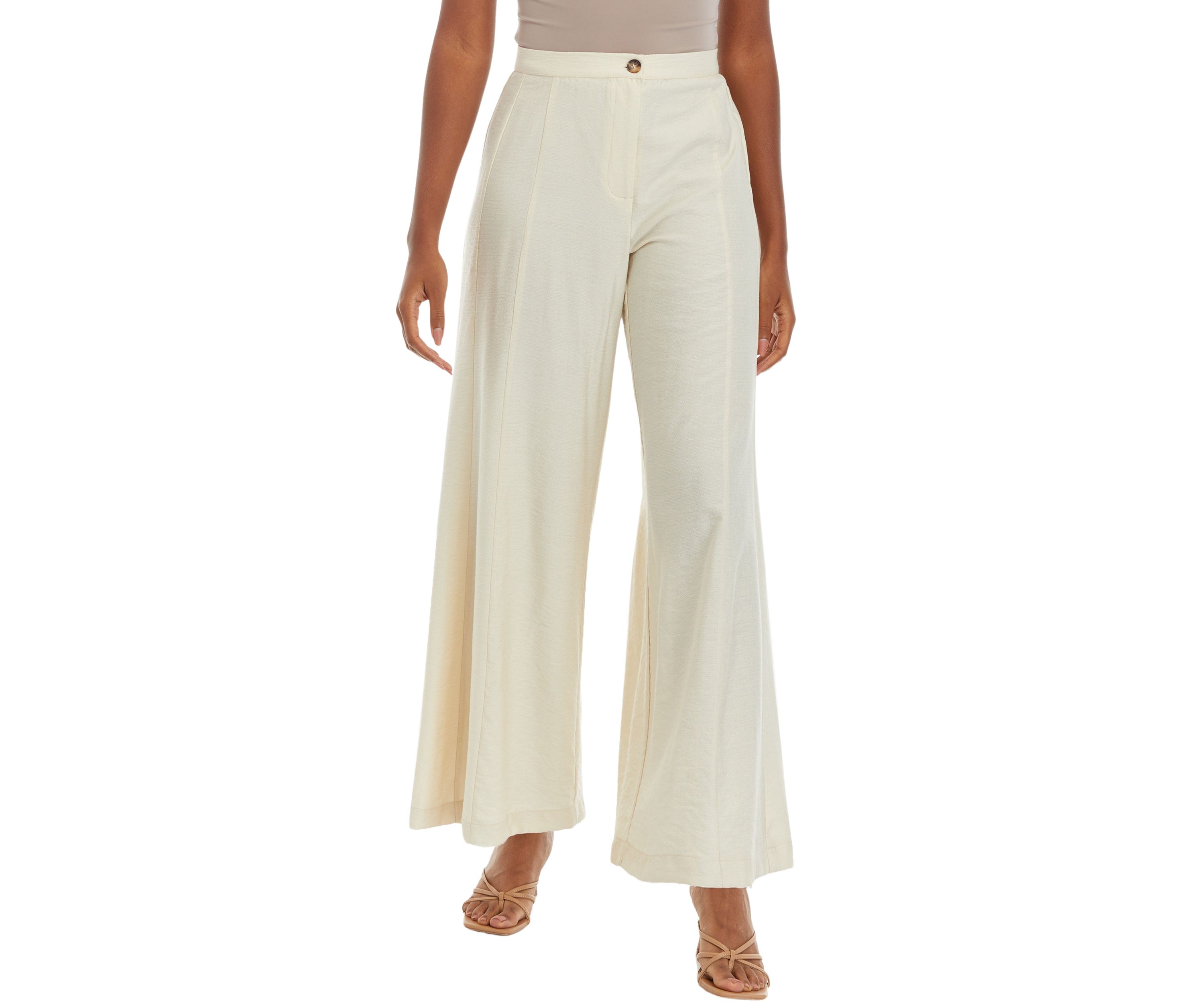 Petite Wide Leg Trouser Pants