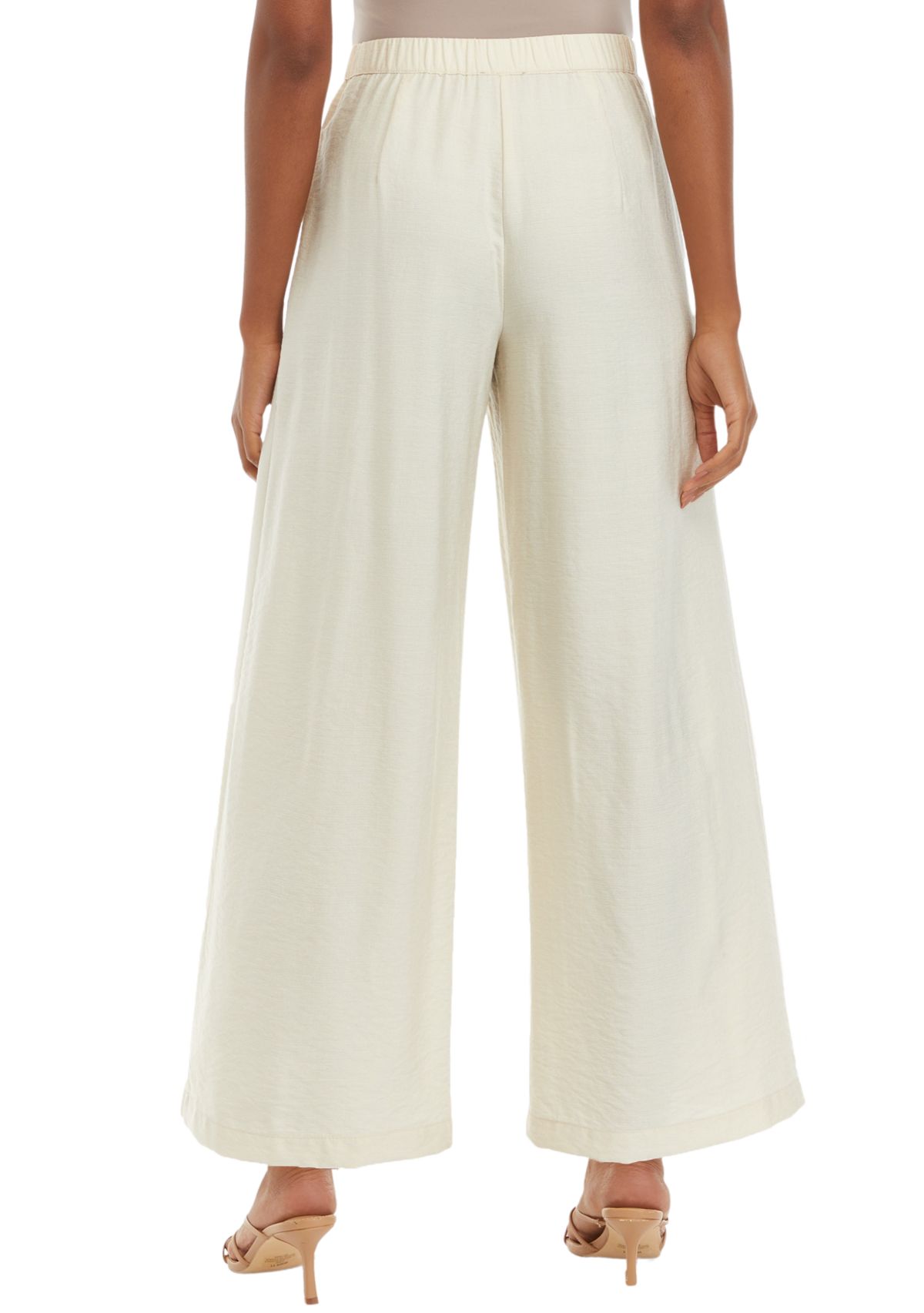 Petite Wide Leg Trouser Pants