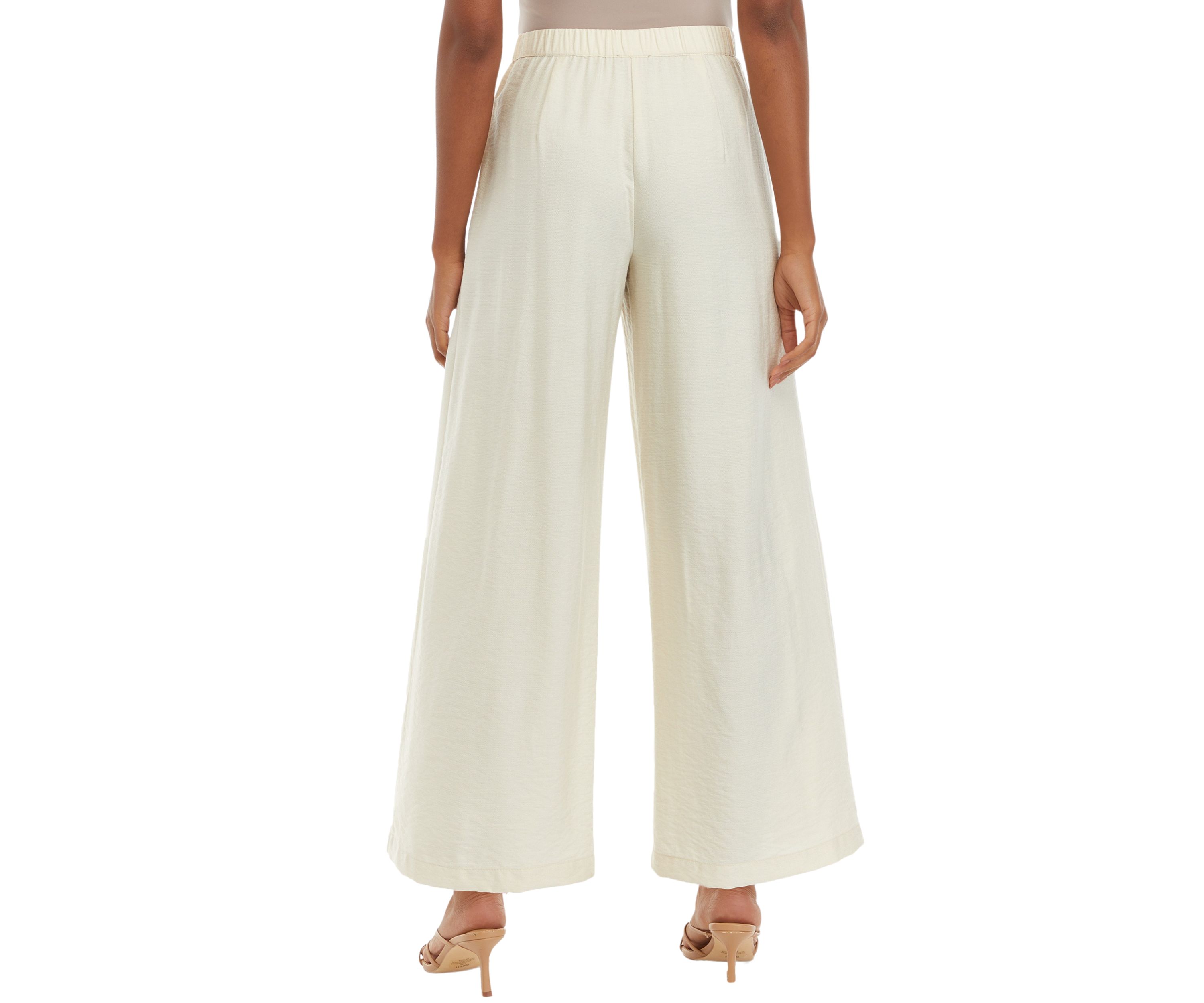Petite Wide Leg Trouser Pants