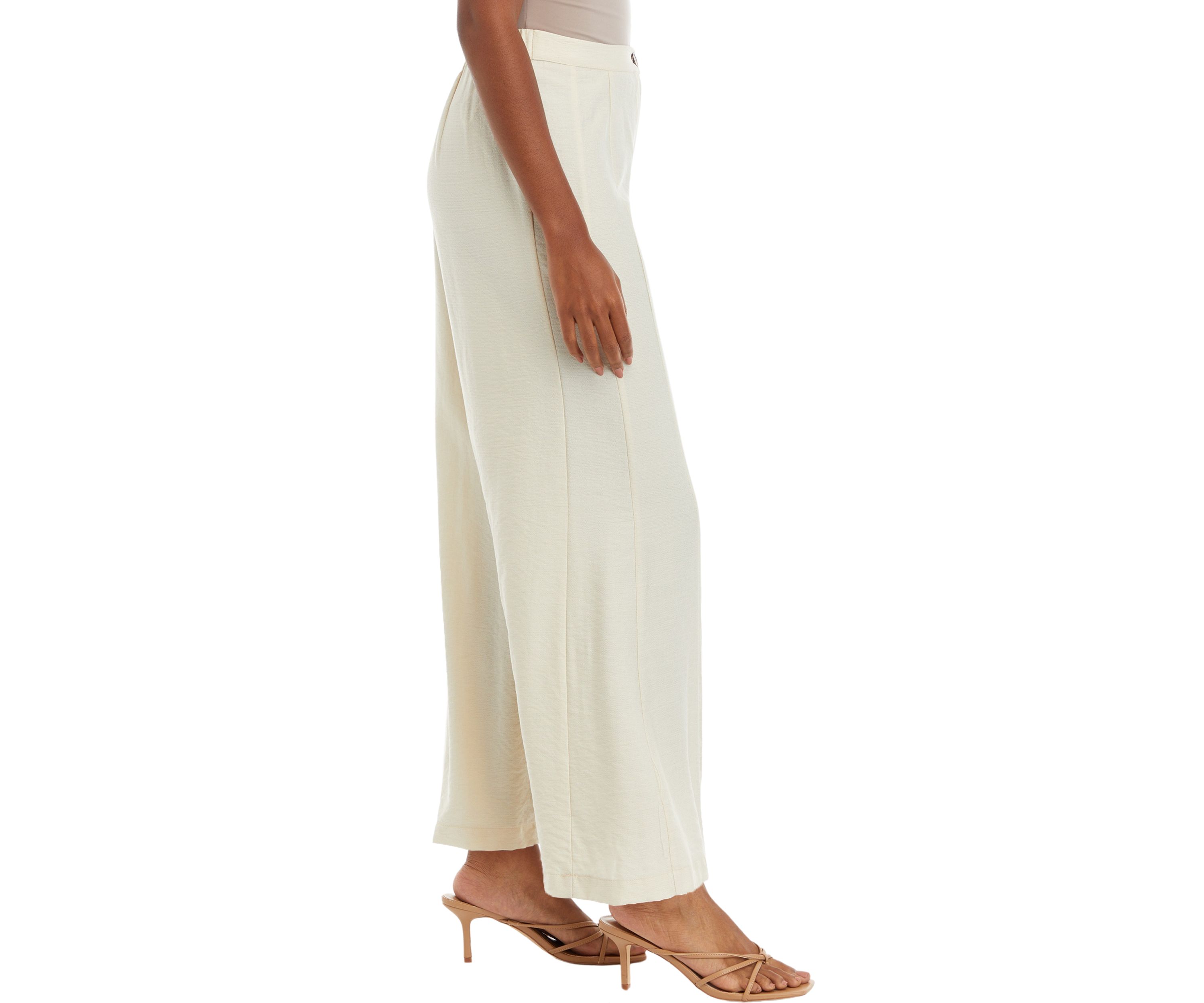 Petite Wide Leg Trouser Pants