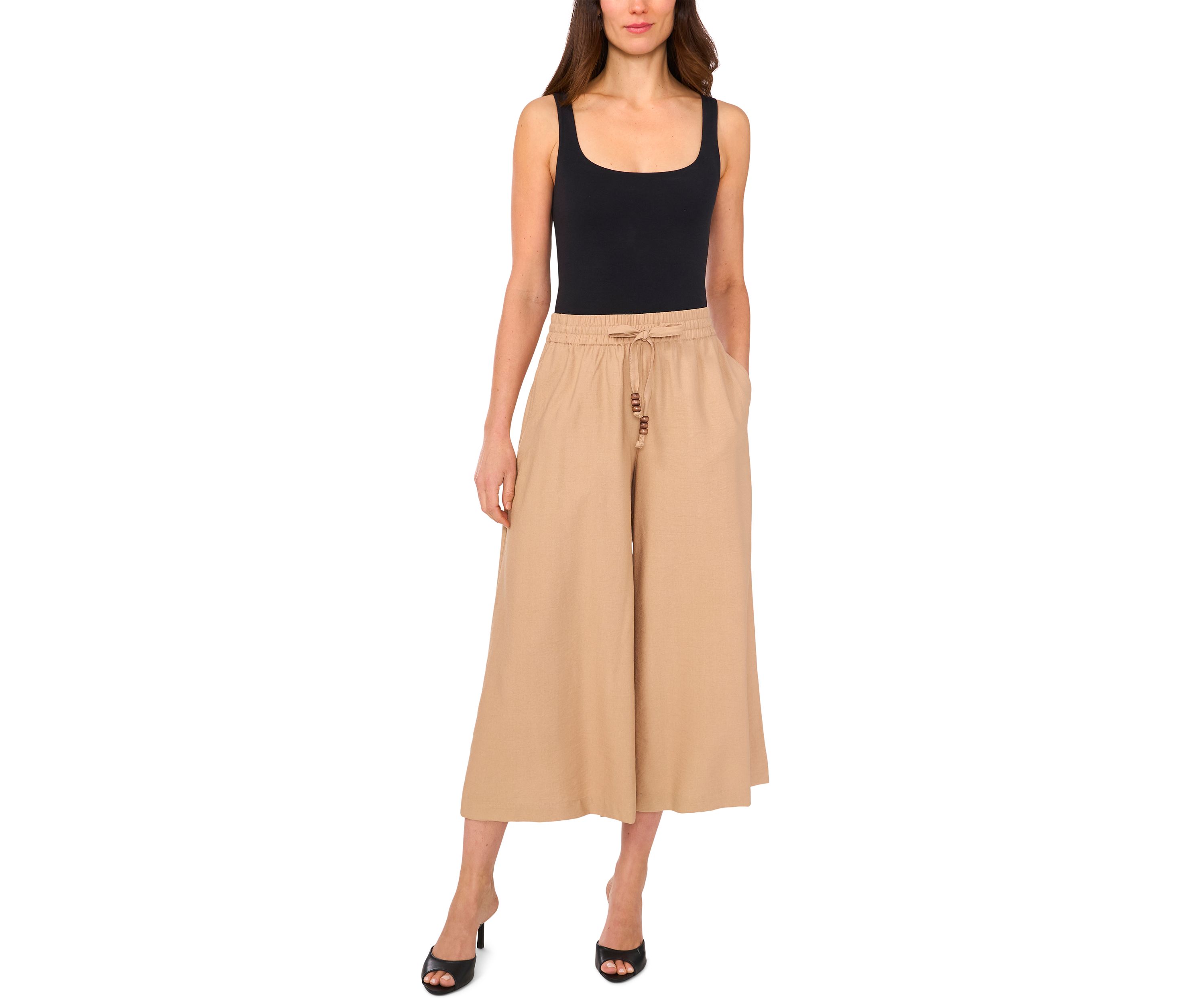 Petite Tie Waist Pants