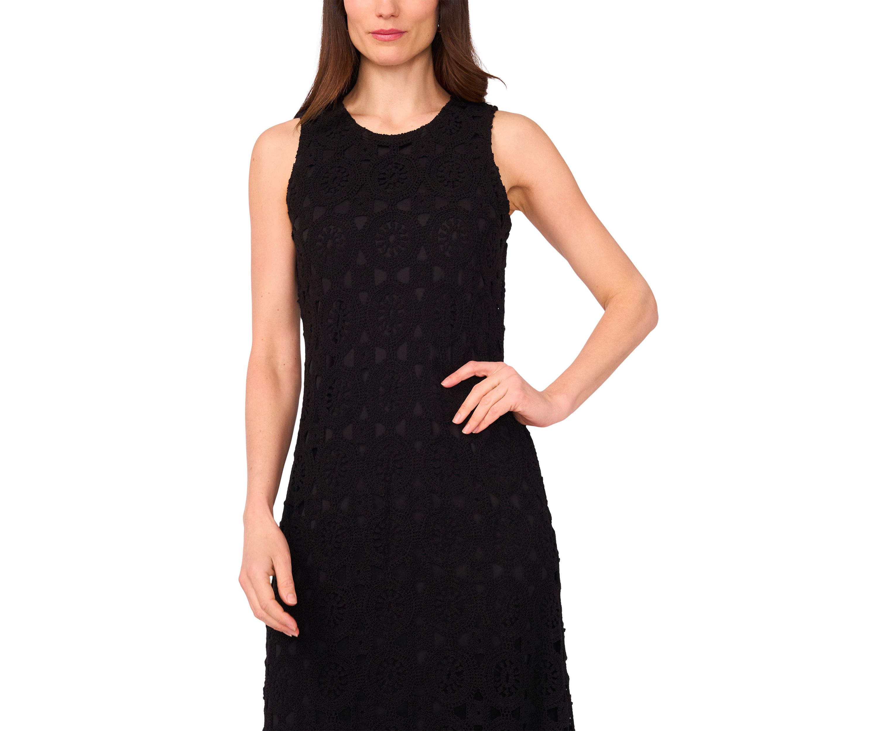 Petite Crochet Knit Dress