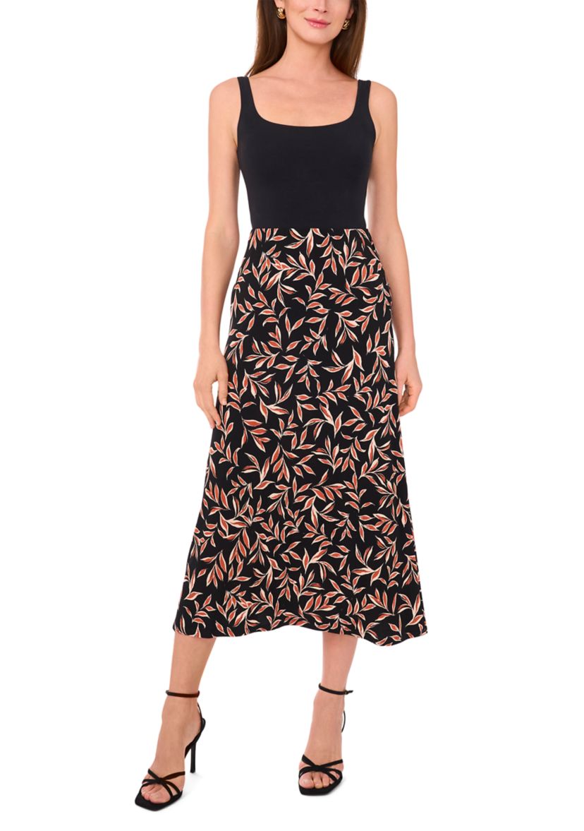 Petite Printed Midi Skirt