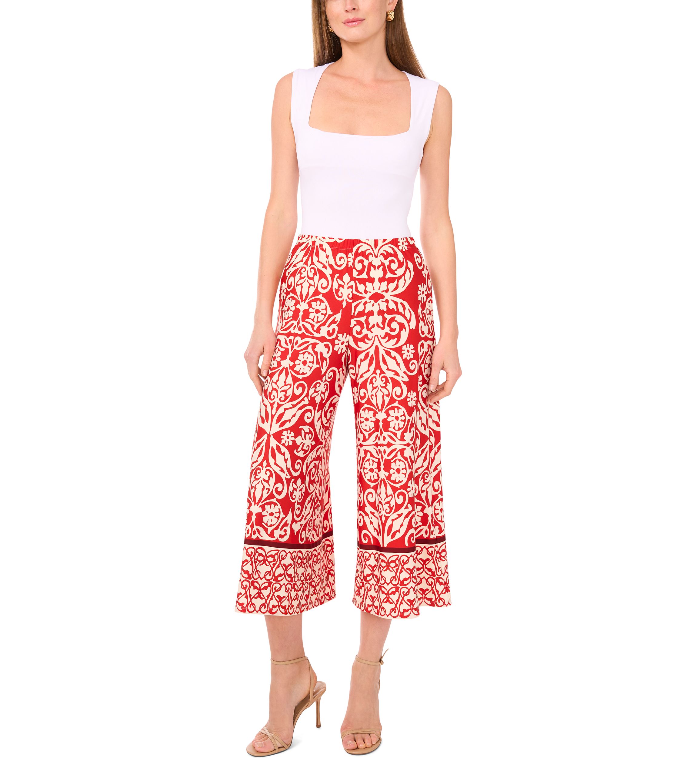 Petite Cropped Capri Pants