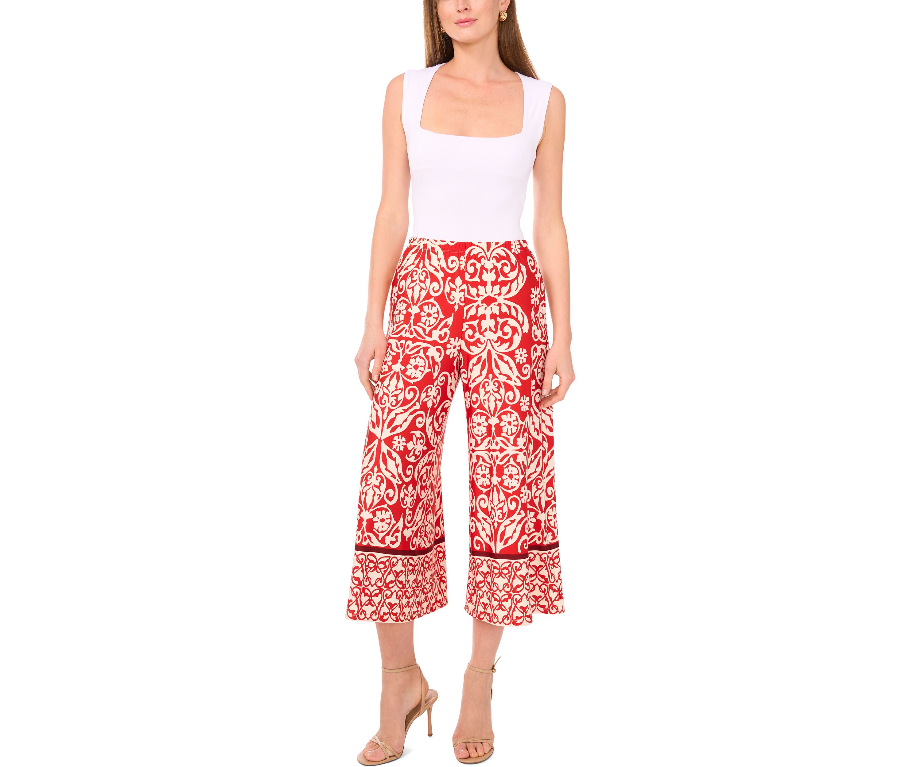 Petite Cropped Capri Pants