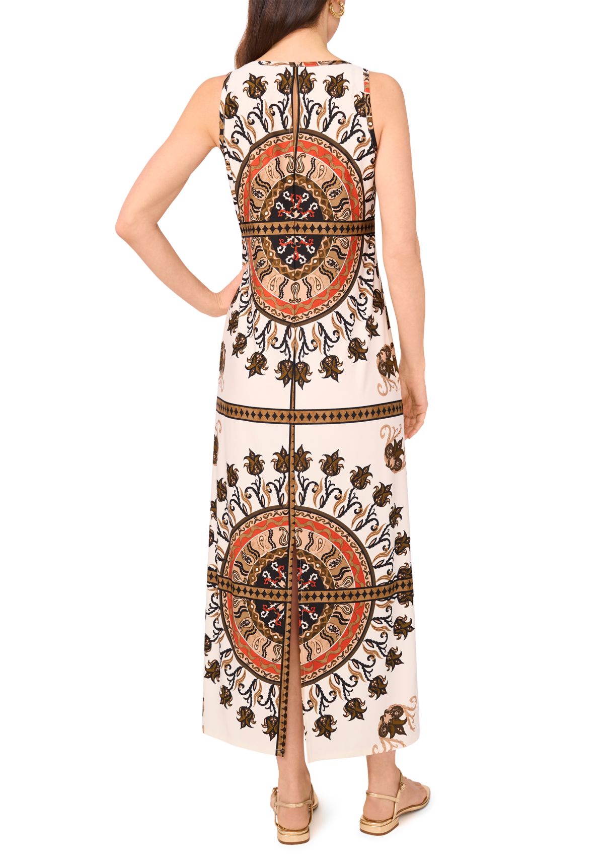 Petite Sleeveless Printed Dress
