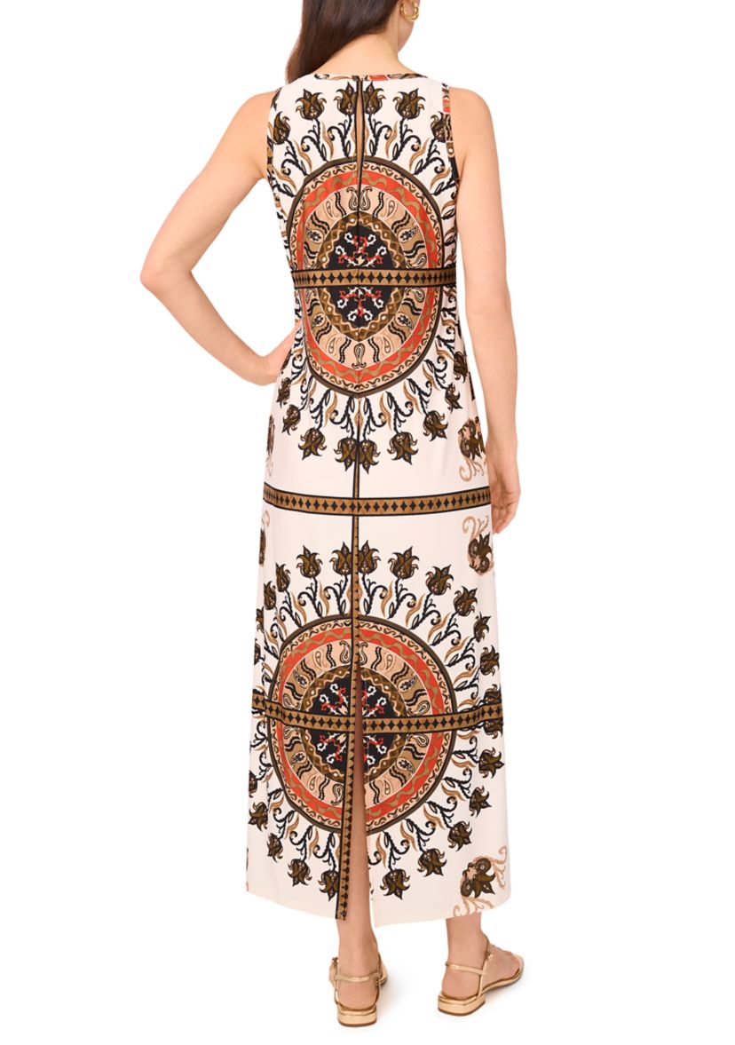 Petite Sleeveless Printed Dress
