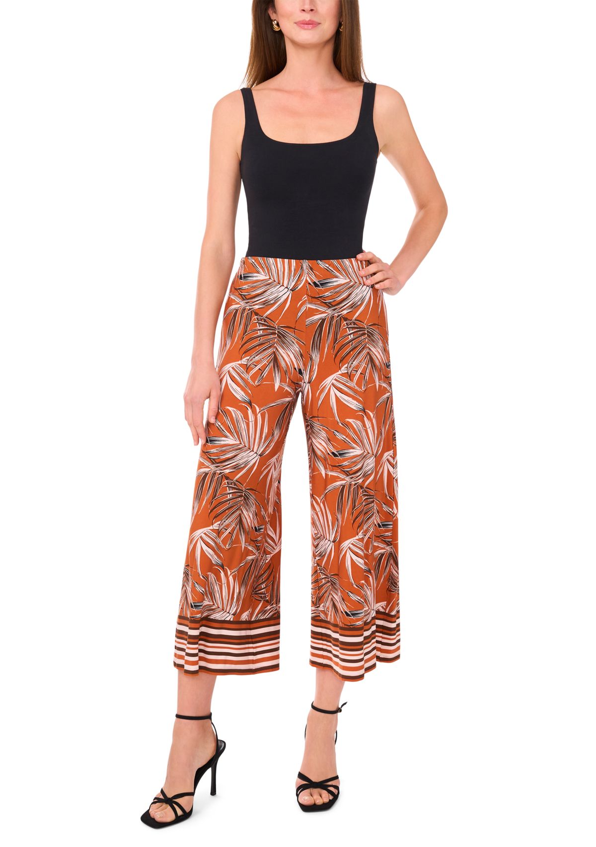 Petite Printed Pants