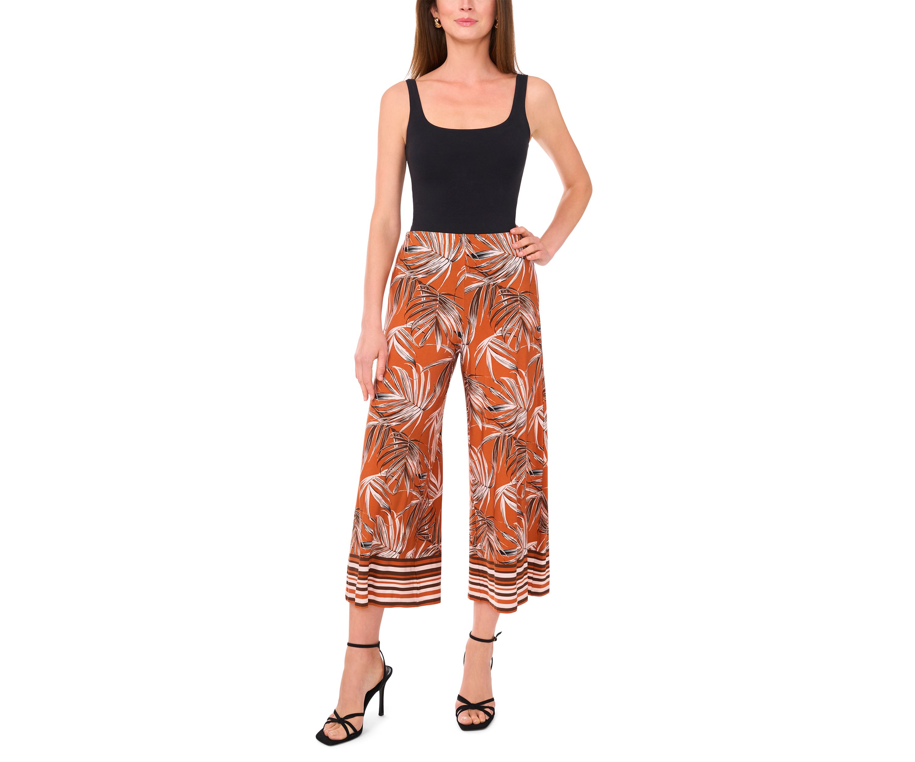 Petite Printed Pants