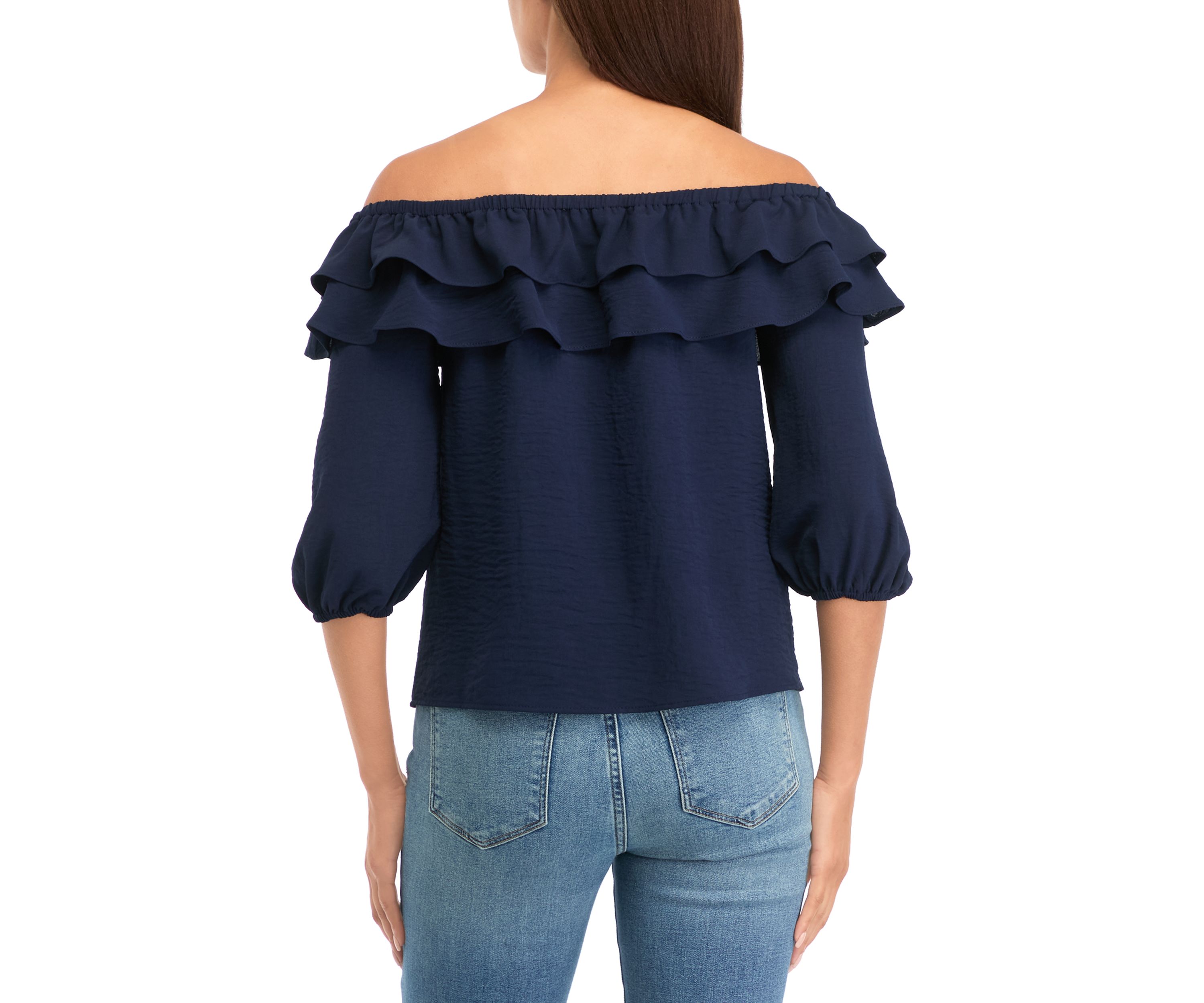 Petite Ruffle Blouse