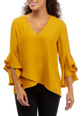 Petite Flutter Sleeve Top