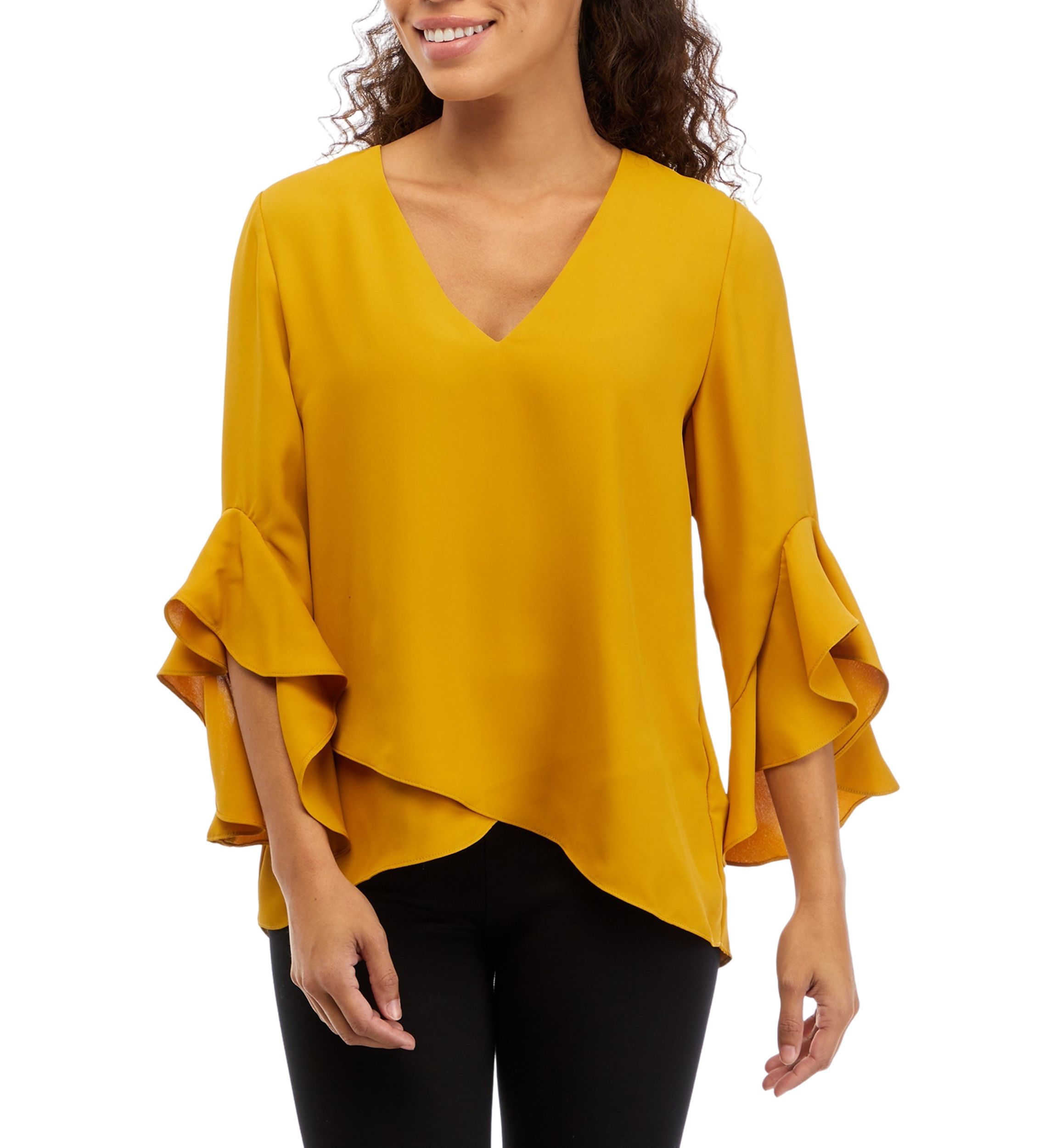 Petite Flutter Sleeve Top