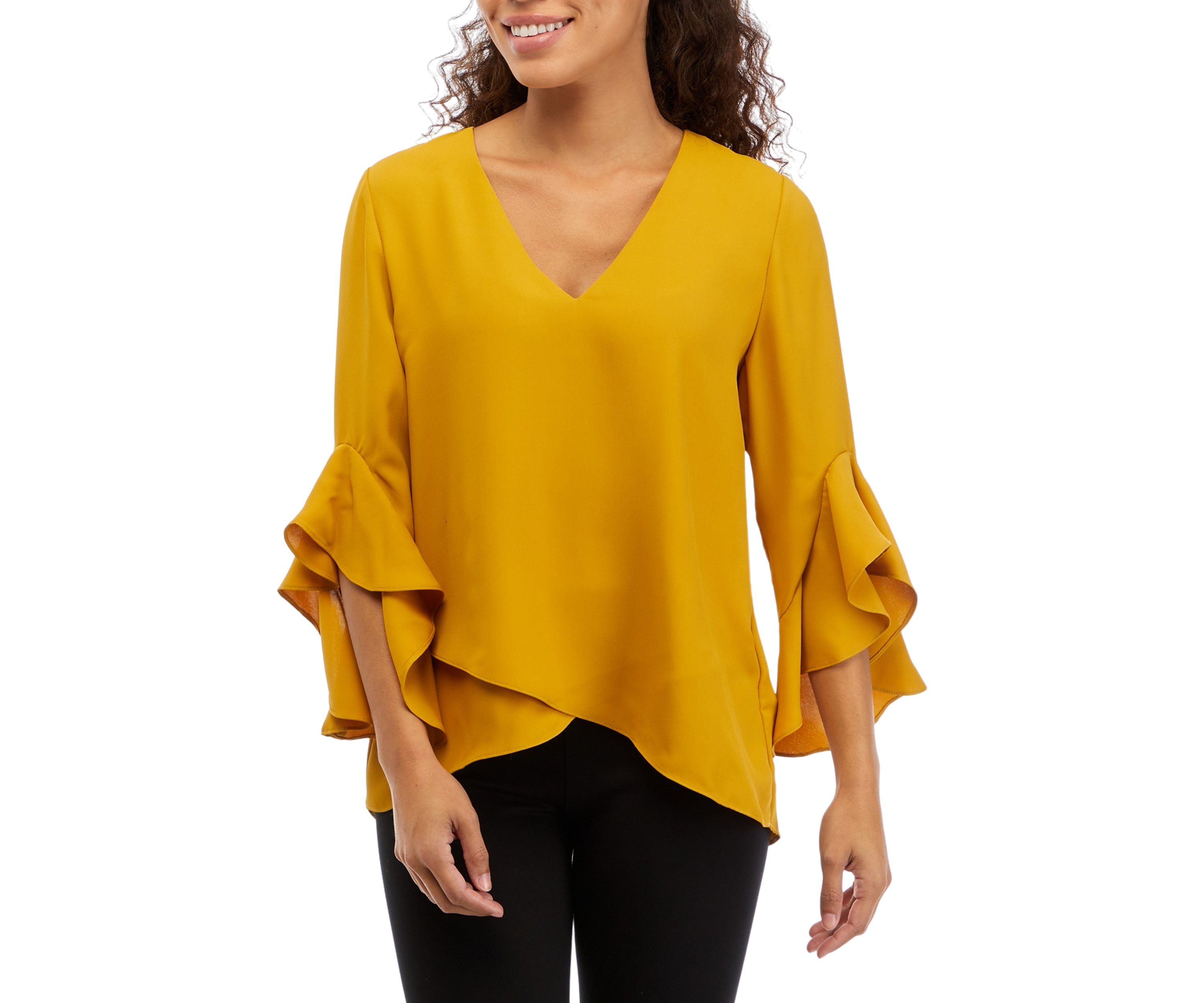 Petite Flutter Sleeve Top