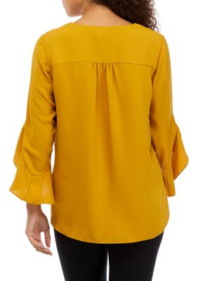 Petite Flutter Sleeve Top