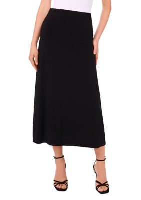 Vince Camuto Women's Petite Midi Skirt, Black, PXS