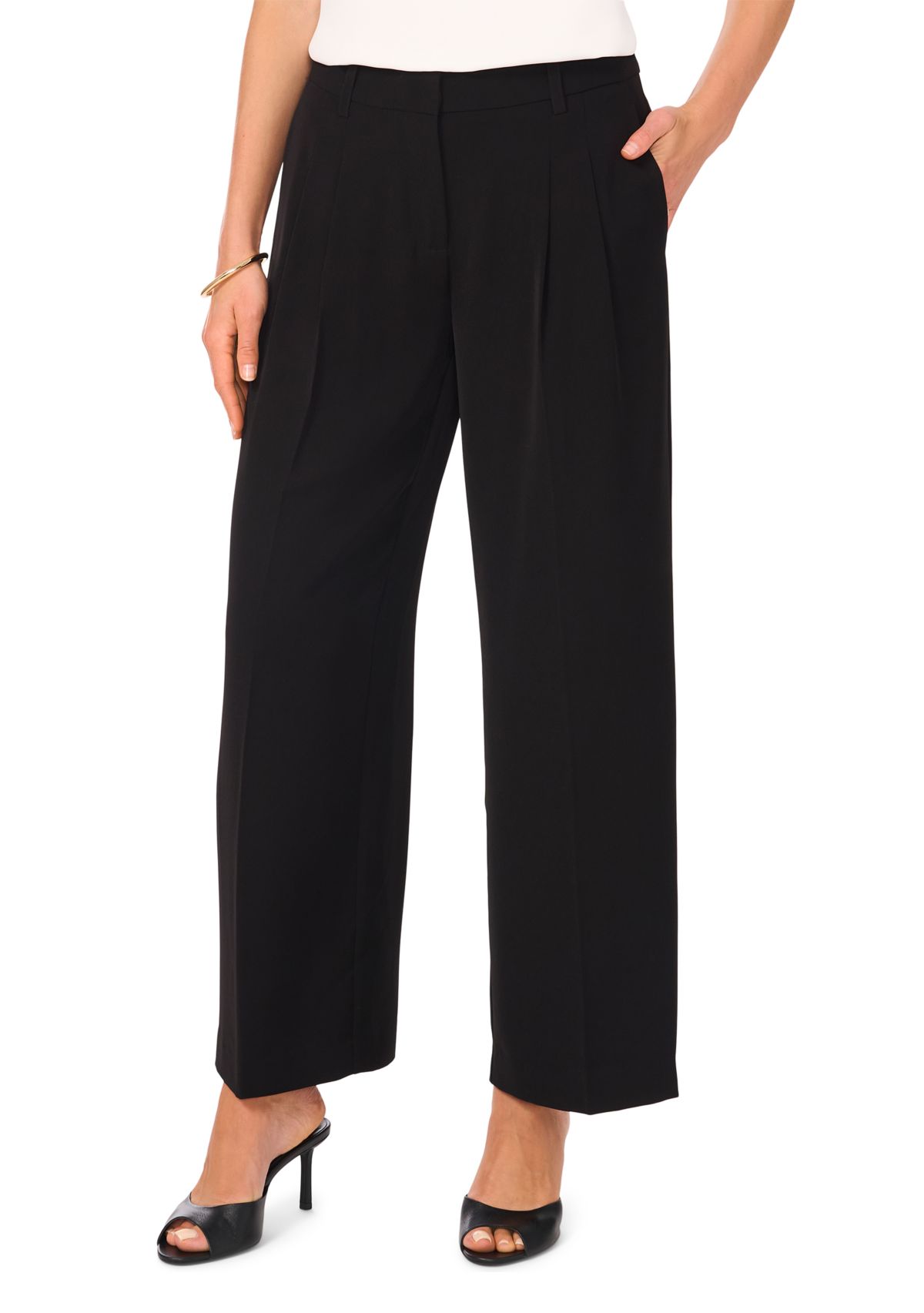 Petite Color Tipped Pants