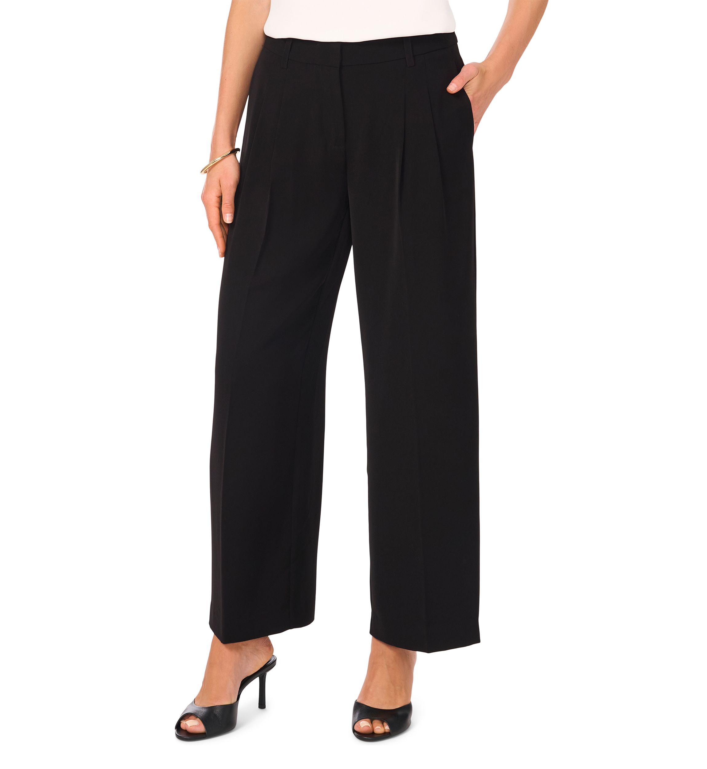 Petite Color Tipped Pants