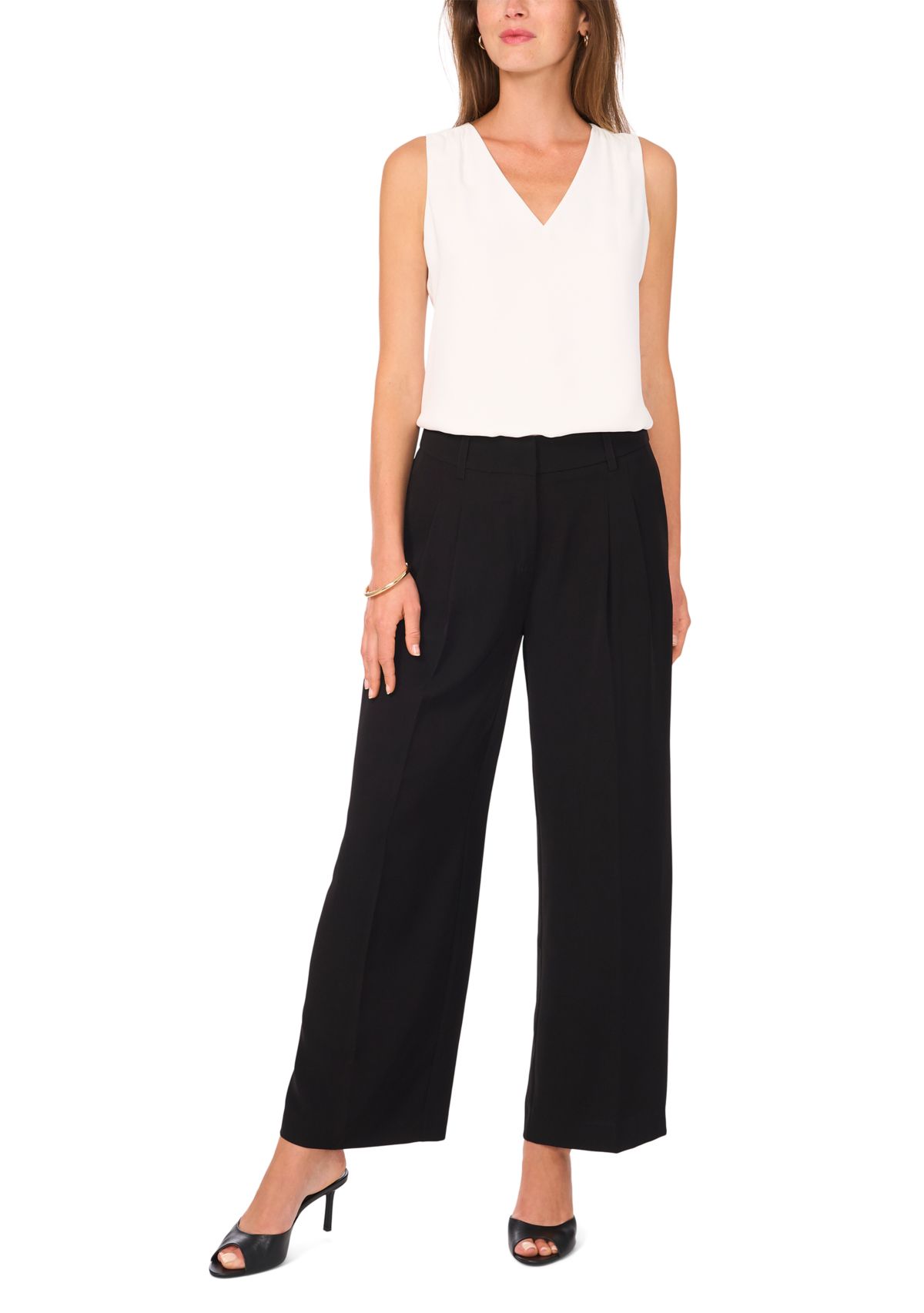 Petite Color Tipped Pants