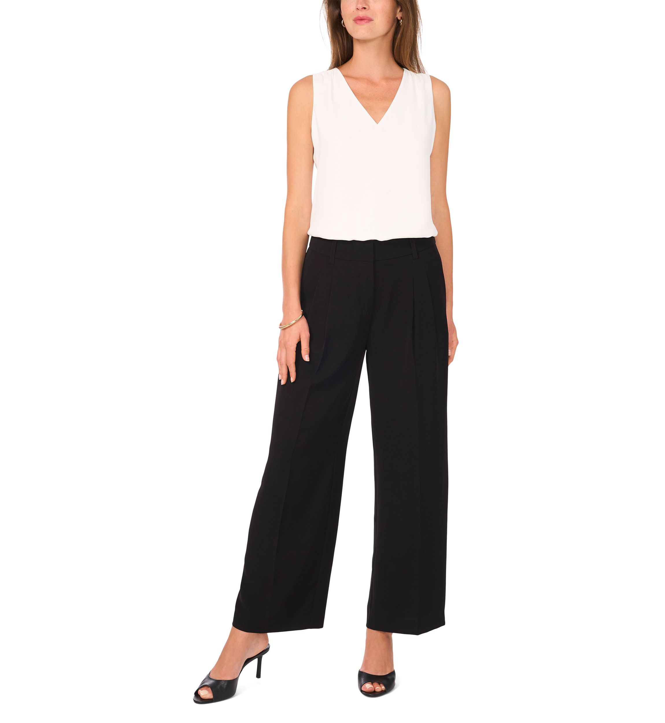 Petite Color Tipped Pants