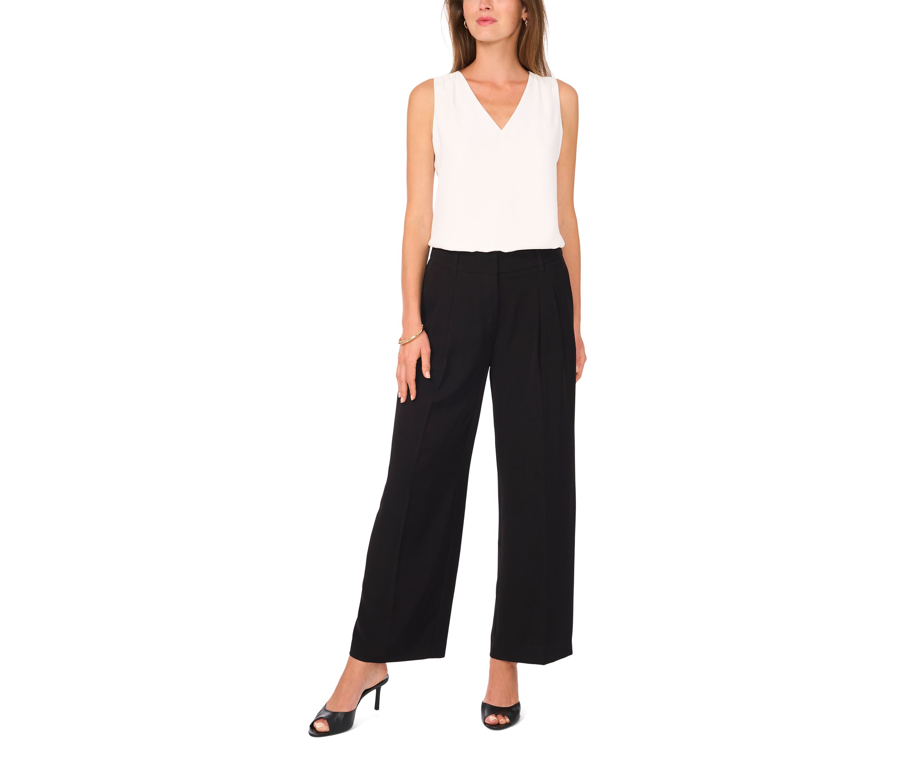 Petite Color Tipped Pants