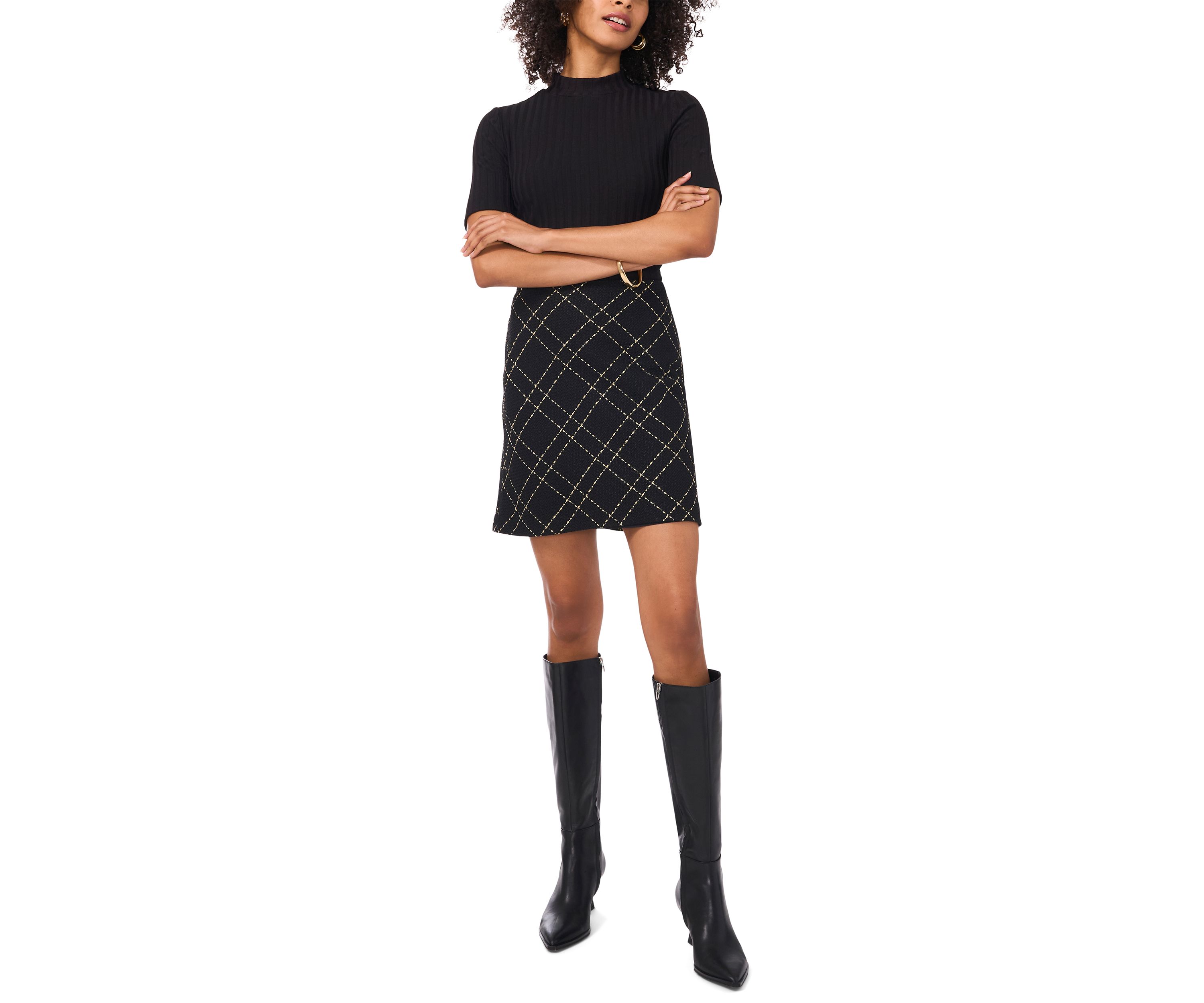 Petite A-Line Mini Skirt