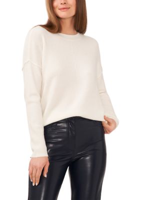 Vince Camuto Women's Crew Neck Drop Shoulder Sweater | belk