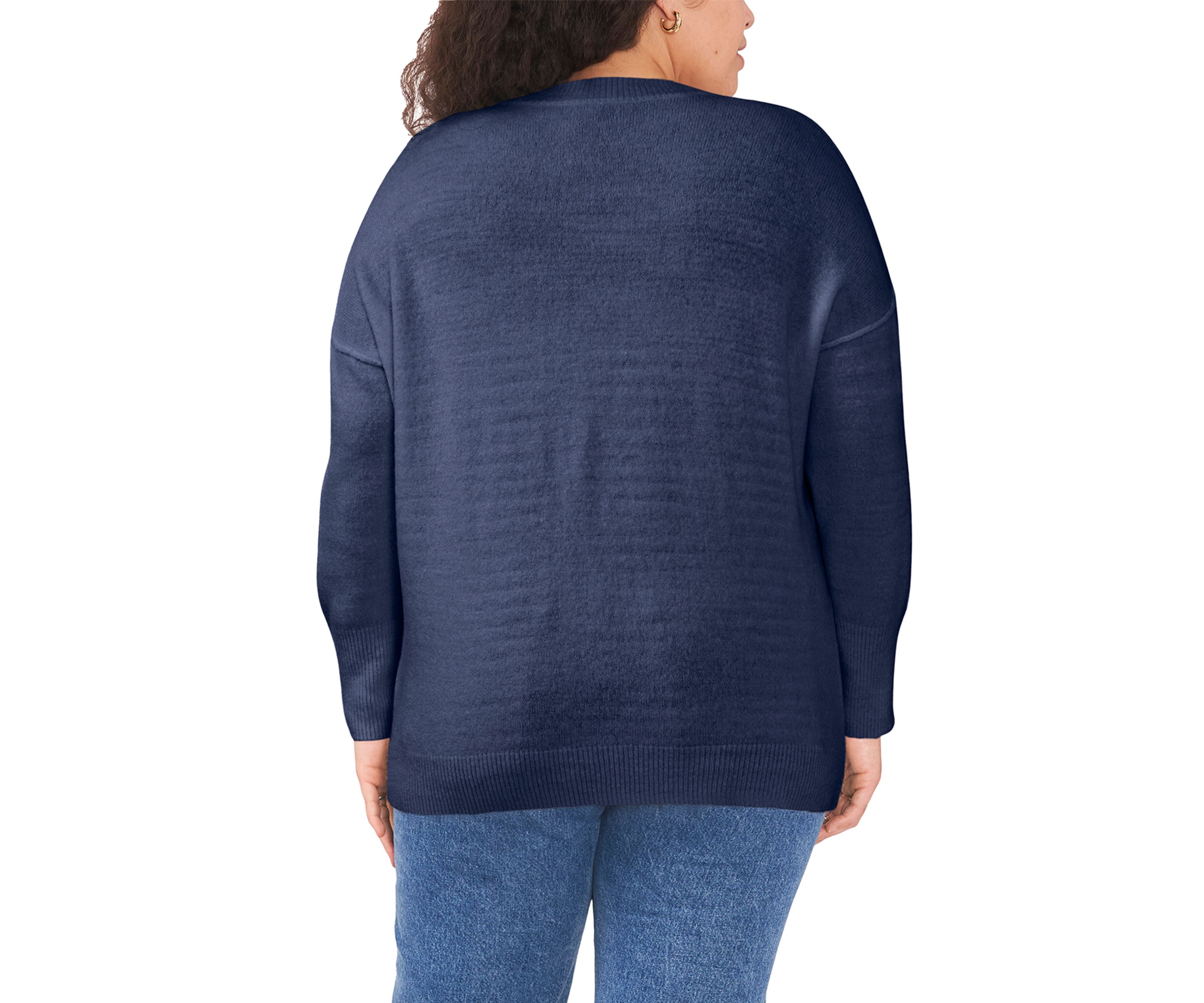 Plus Size Crew Neck Cozy Sweater 