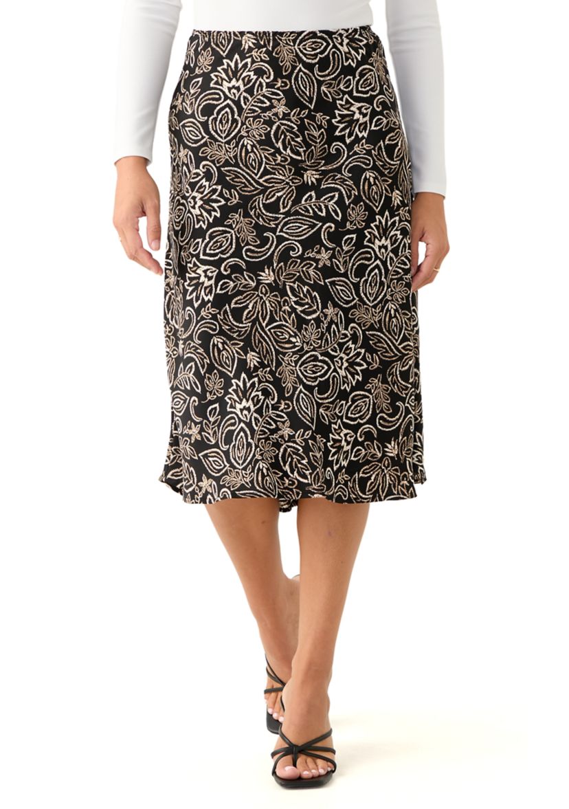 Petite Satin Skirt 