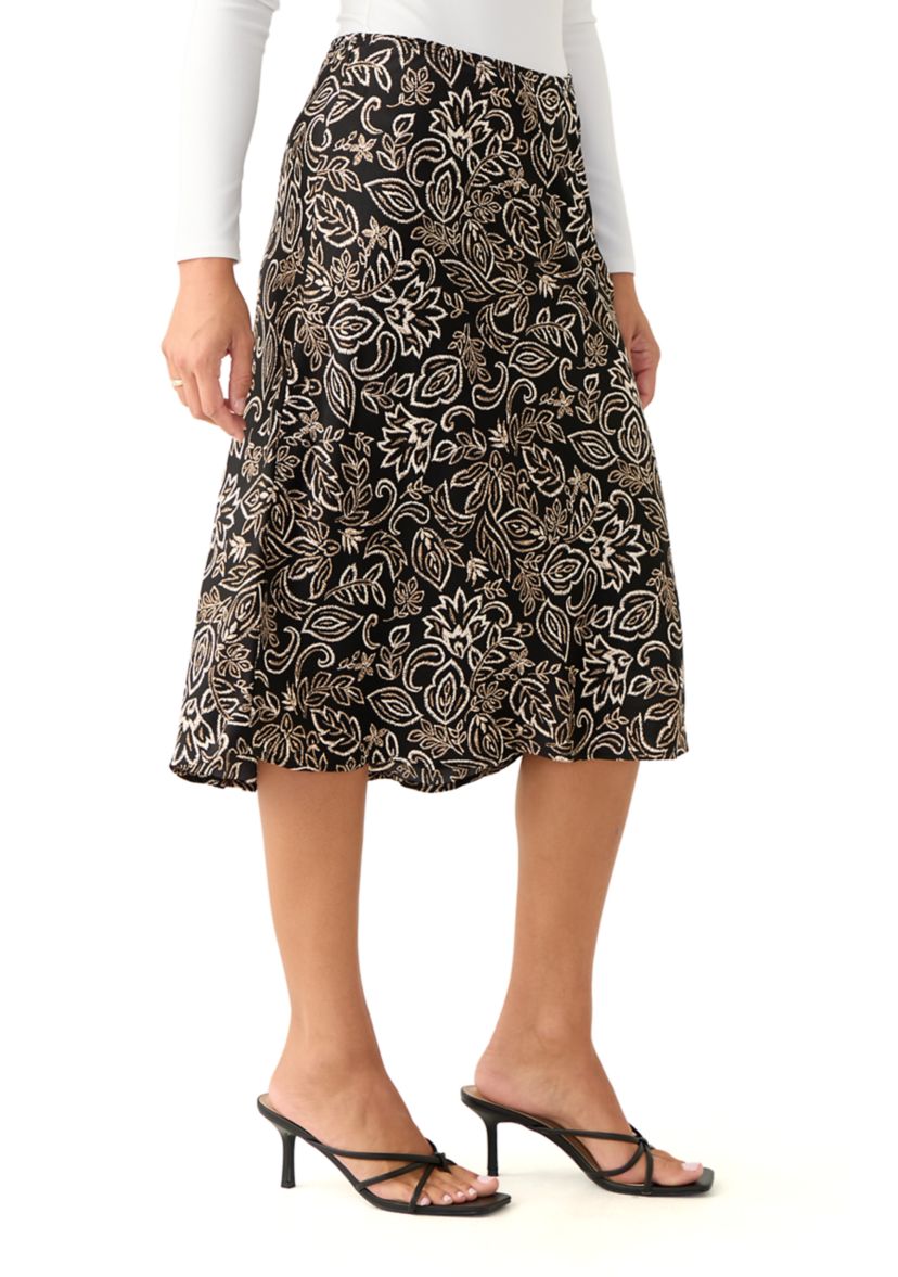Petite Satin Skirt 