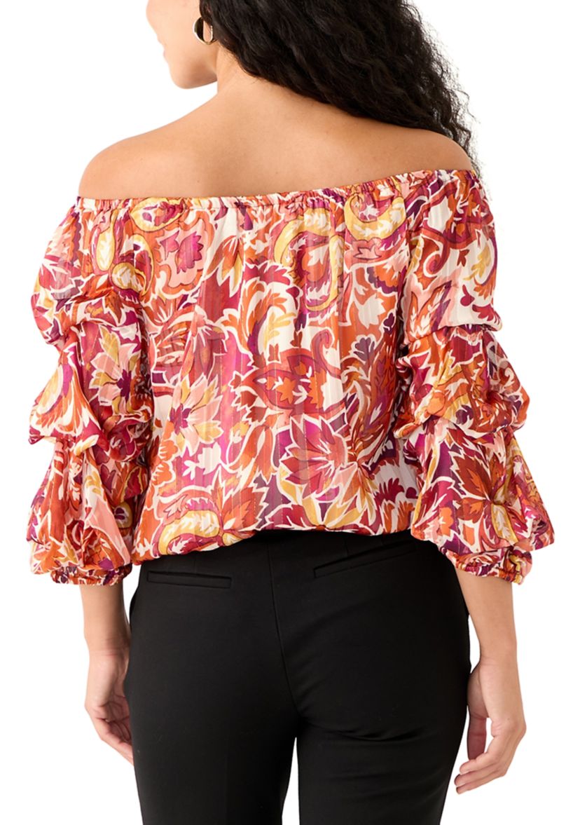 Petite Off-the-Shoulder Blouse